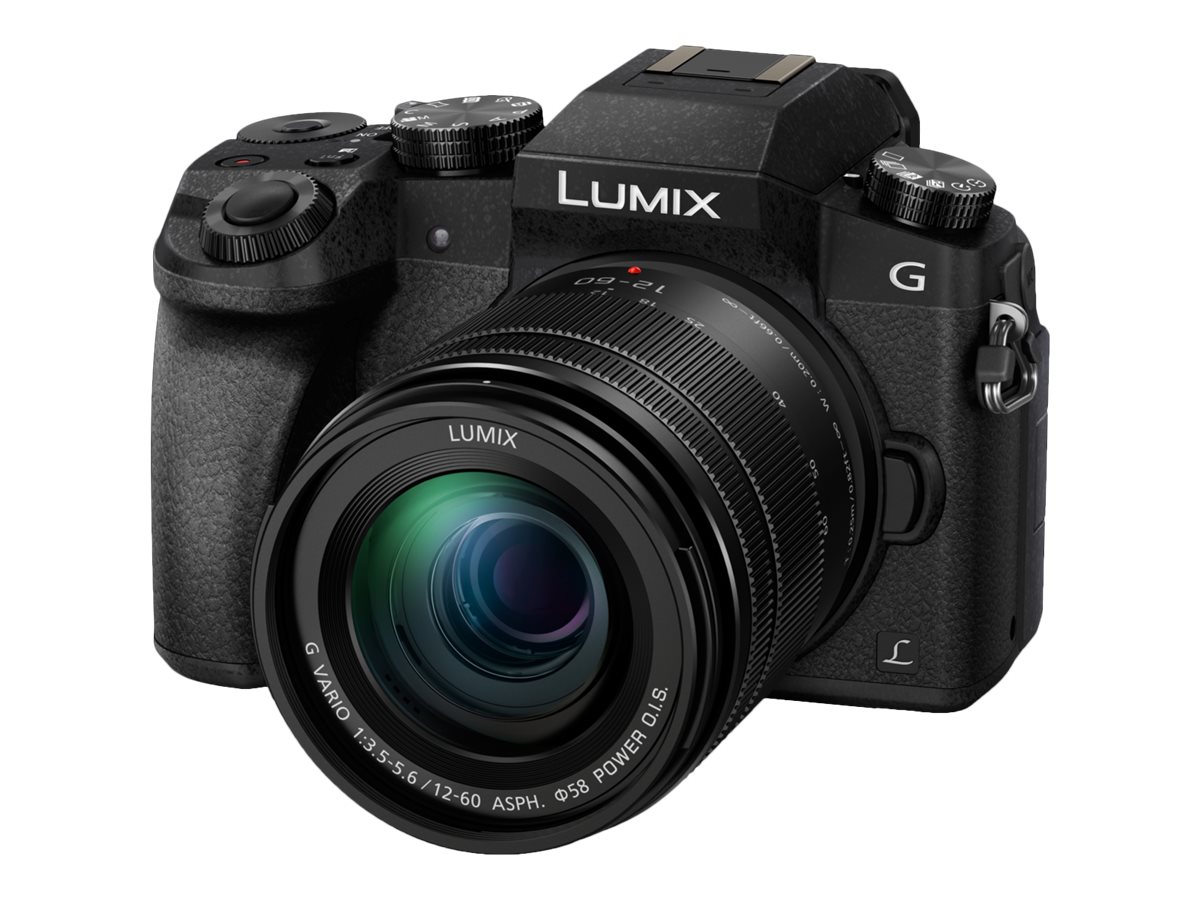 Panasonic Lumix DMC-G70 + G VARIO 12-60 MILC 16 MP Live MOS 4592 x 3448 pixels Noir