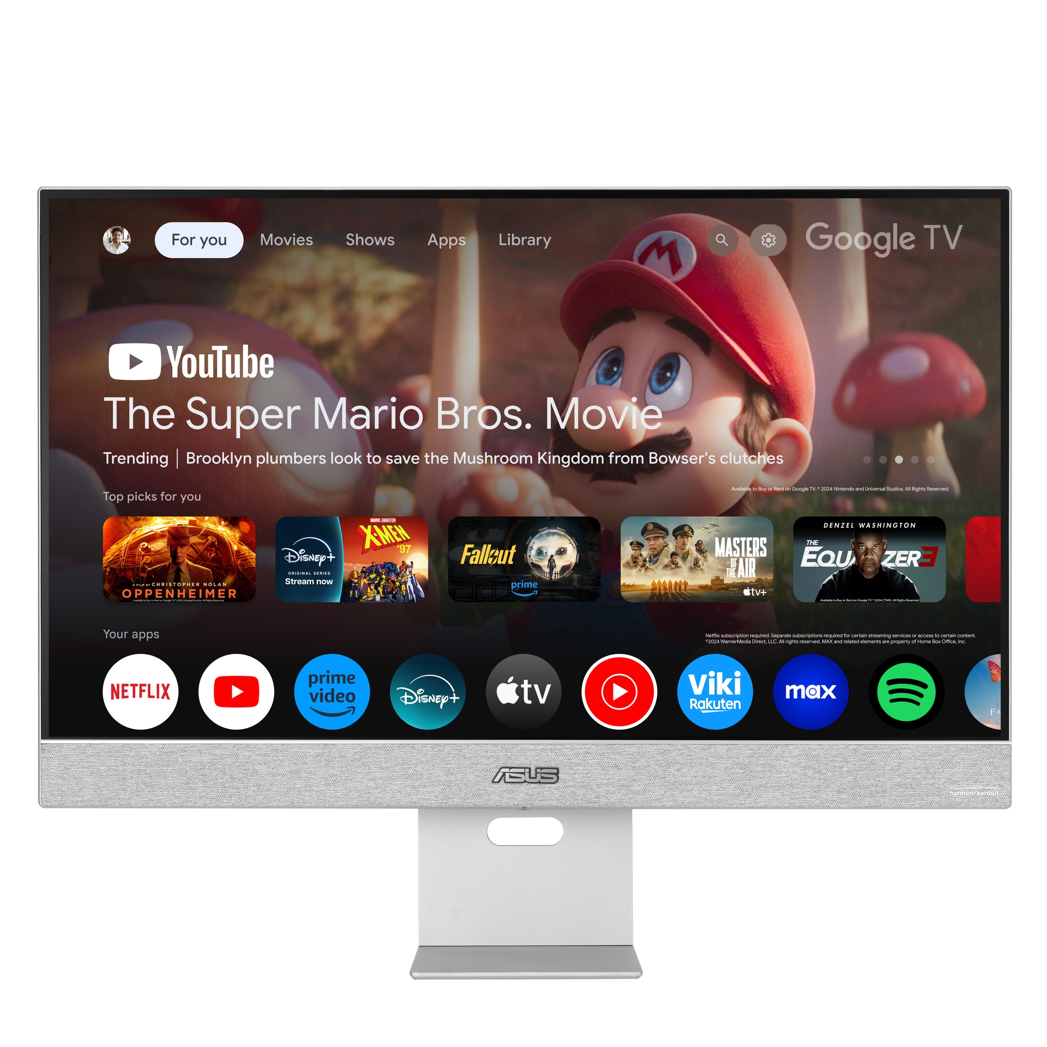 ASUS ZenScreen Smart Monitor MS27UC computer monitor 68.6 cm (27) 3840 x 2160 pixels 4K Ultra HD LCD Grey