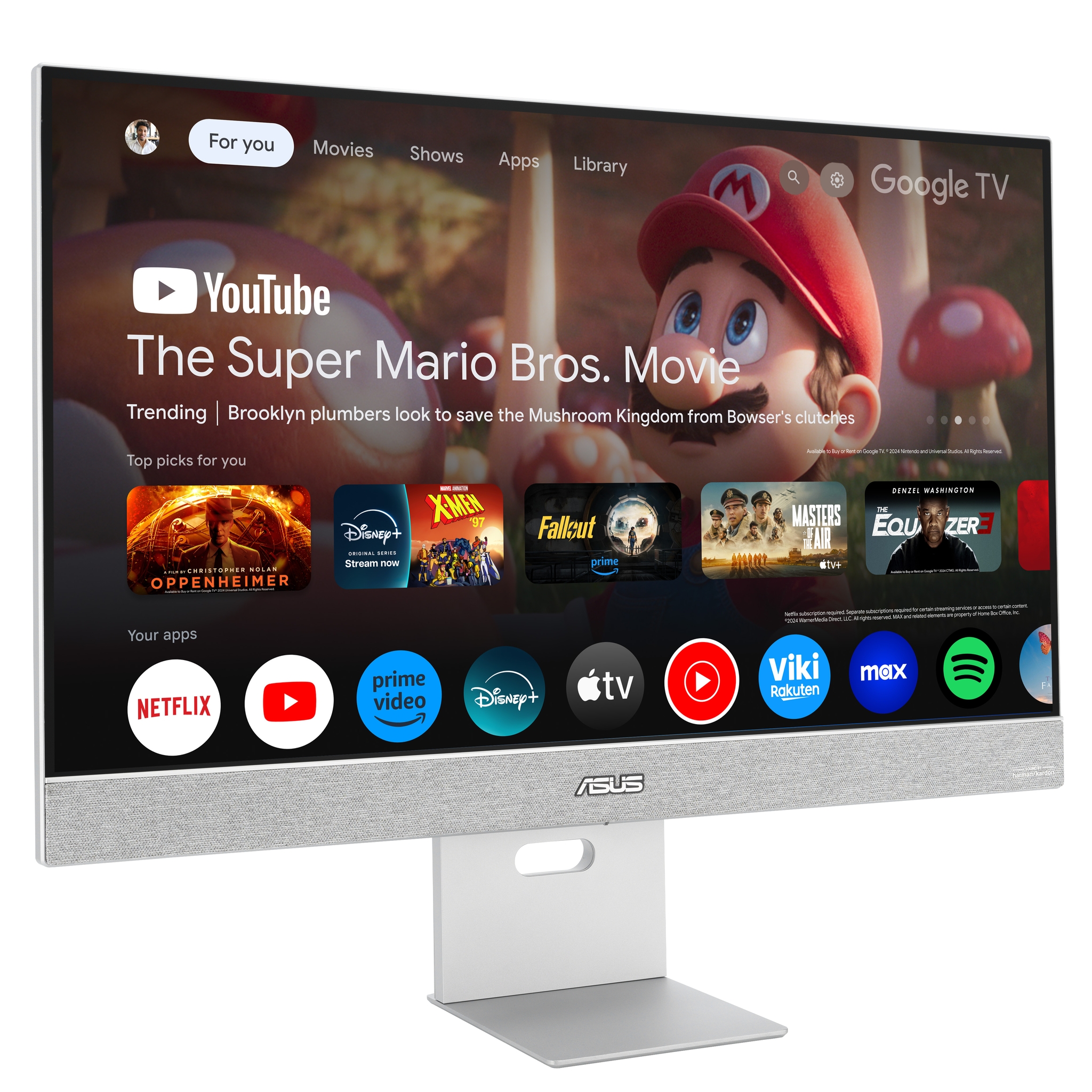 ASUS ZenScreen Smart Monitor MS27UC computer monitor 68.6 cm (27) 3840 x 2160 pixels 4K Ultra HD LCD Grey