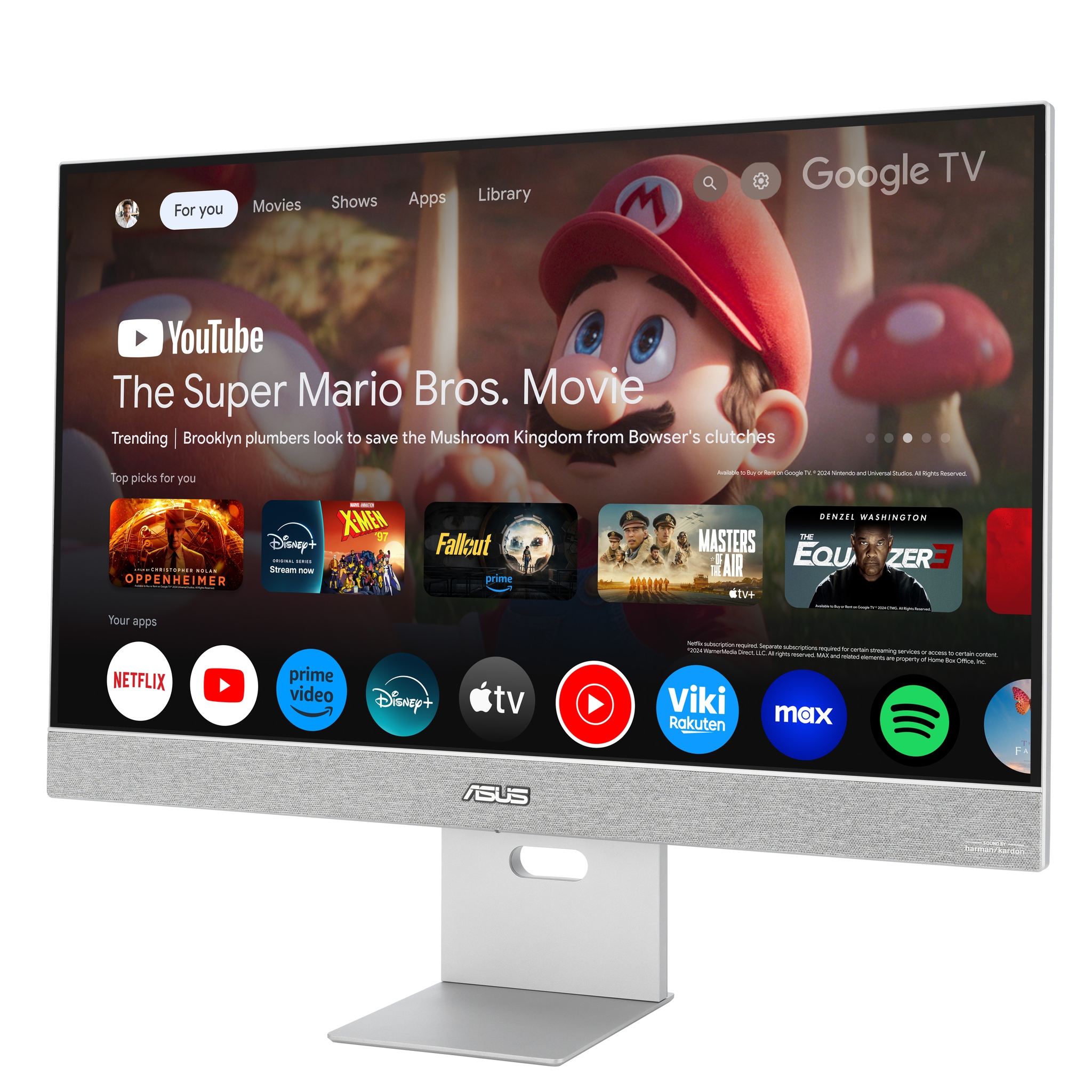 ASUS ZenScreen Smart Monitor MS27UC computer monitor 68.6 cm (27) 3840 x 2160 pixels 4K Ultra HD LCD Grey