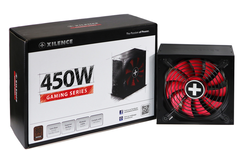 Xilence Performance A+ XN213 unidad de fuente de alimentacin 450 W 20+4 pin ATX ATX Negro