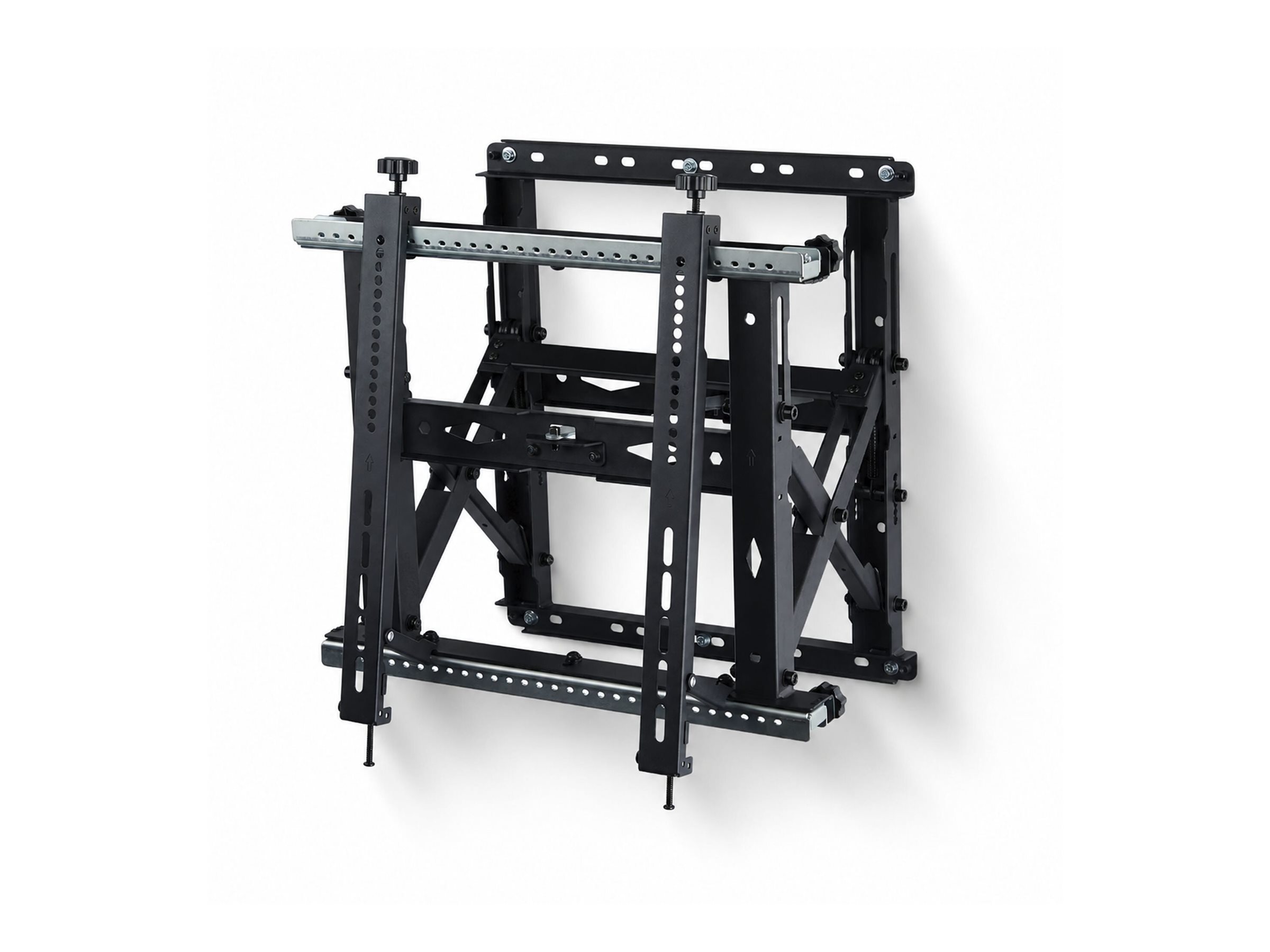 StarTech.com Video Wall TV Mount for up to 70-inch and 154lb (70kg) Displays, Landscape/Portrait Orientation, Bracket with Kickstand Design, Six-Point Adjustments