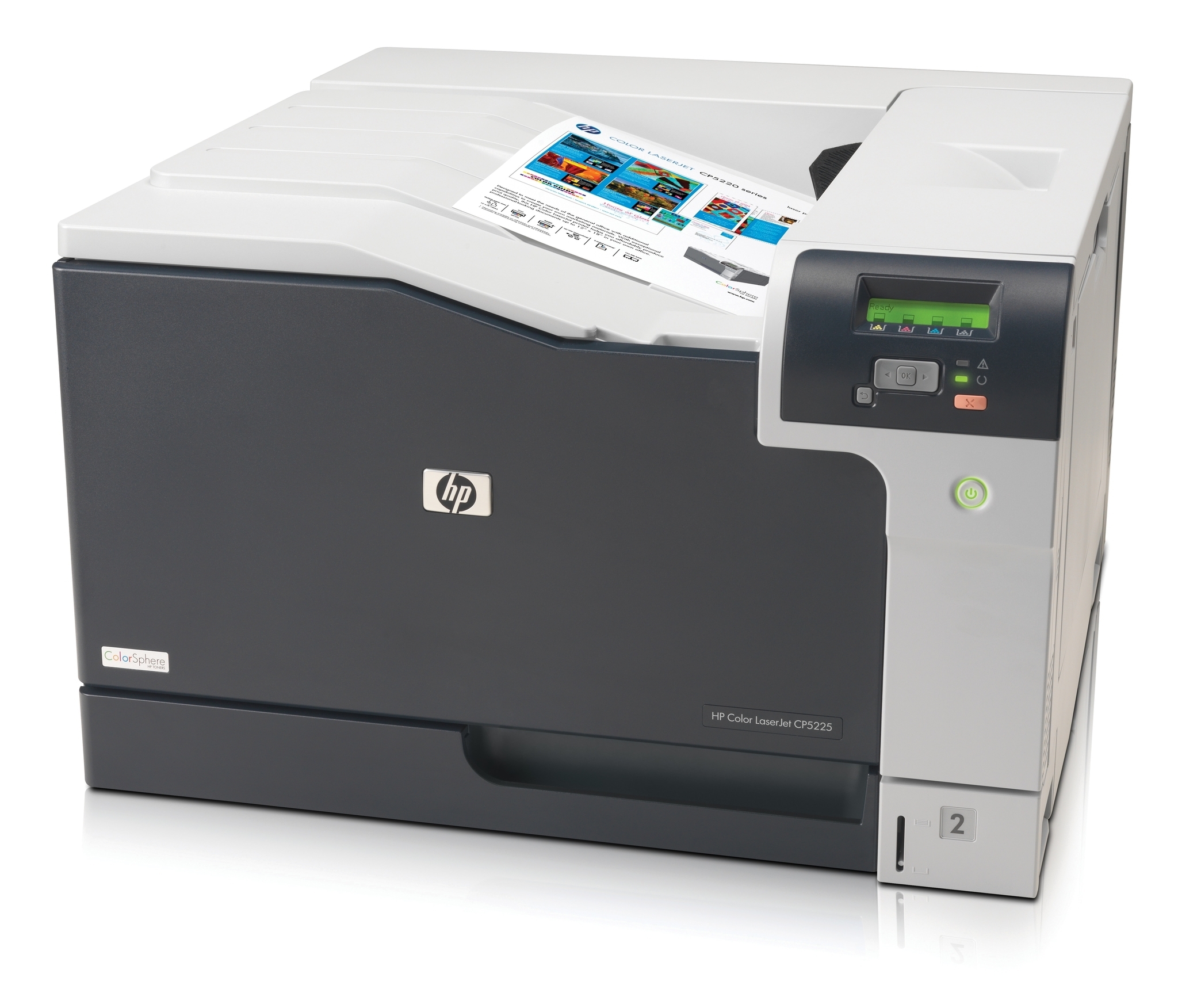 HP Color LaserJet Professional CP5225n - Drucker - Farbe - Laser - A3 - 600 dpi - bis zu 20 Seiten/Min. (einfarbig)/