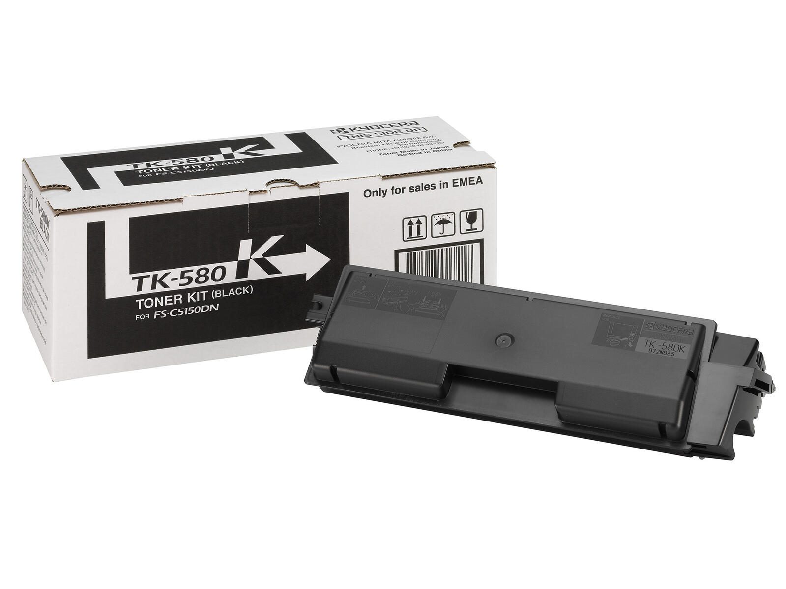Kyocera Original TK-580 Toner 4er Set schwarz cyan magenta gelb - 3.500/2.800 - Original - Tonereinheit