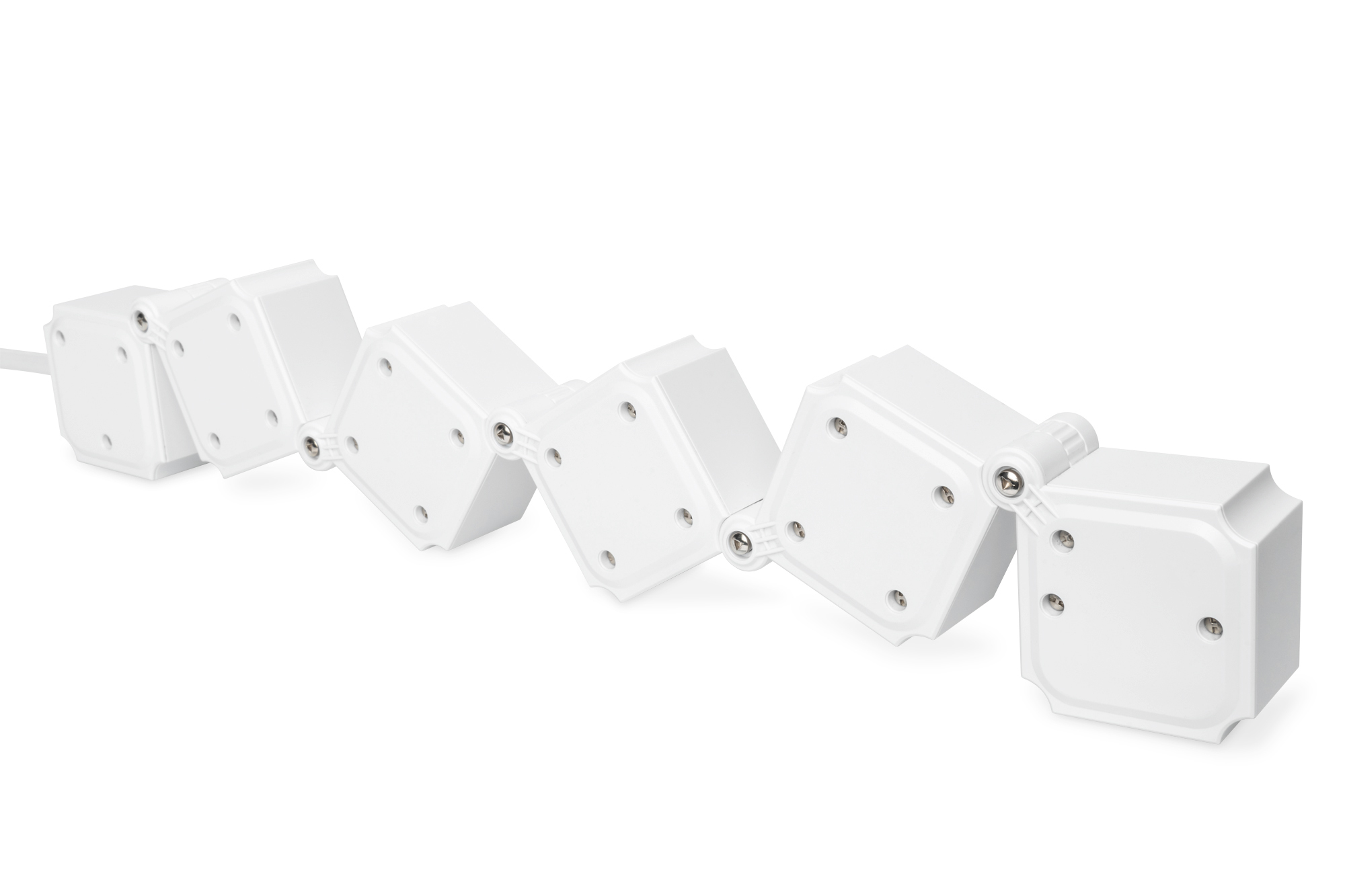 Digitus Presa multipla flessibile da 4 con 2 attacchi USB e interruttori