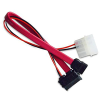 Akasa SATA-Kabel - Slimline SATA (W) zu 4-Pin interner Netzstecker (5 V)