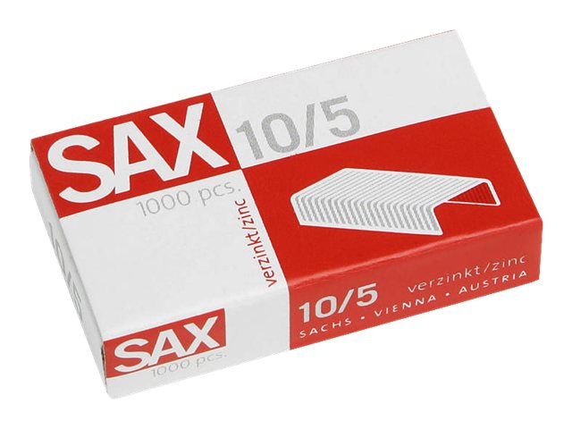 Sax Heftklammer 1-105-00 Nr.10/5mm verzinkt 1.000 St./Pack.