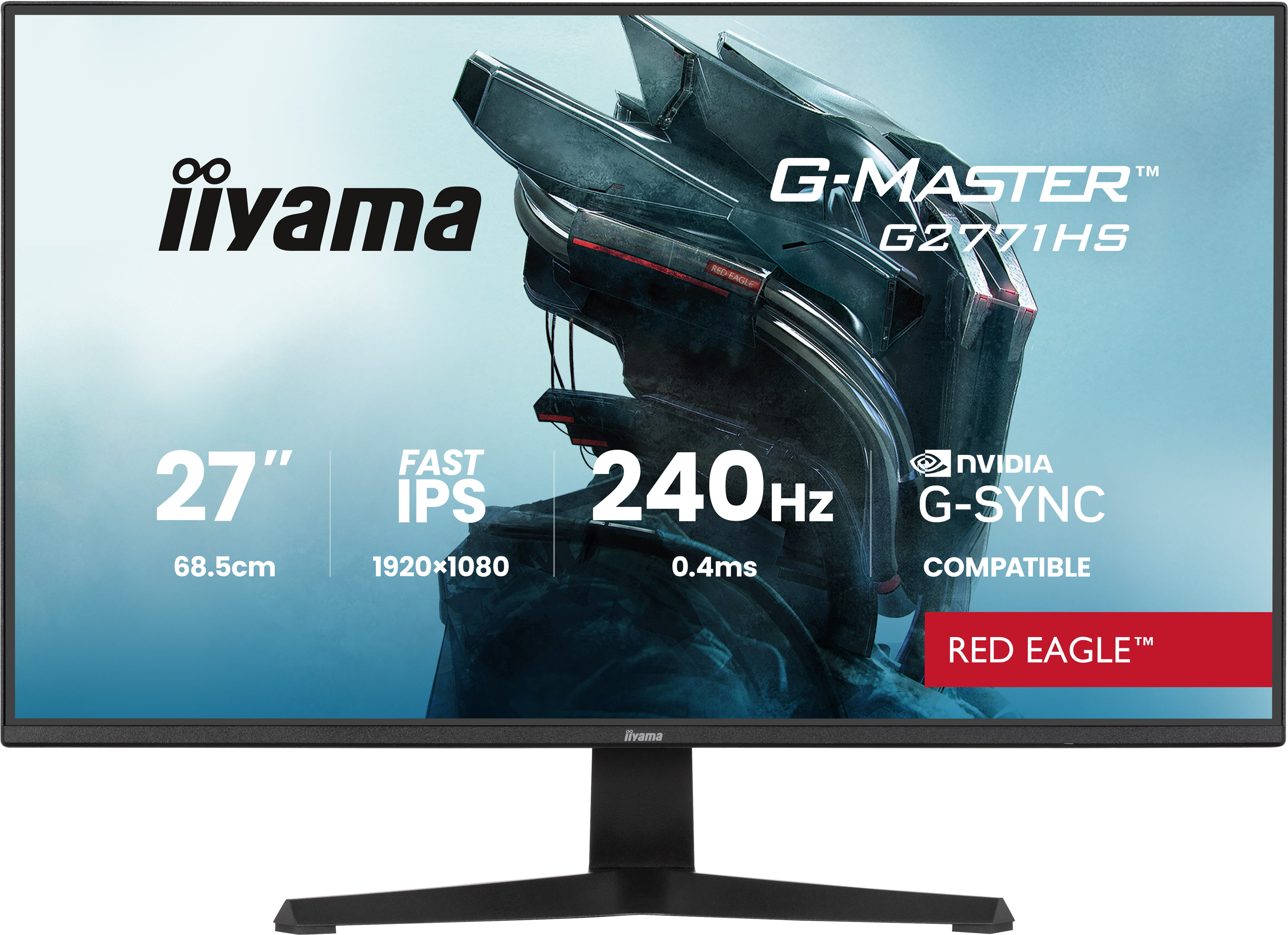 iiyama G-MASTER Join the pro squad with the 27 Red Eagle, built for pure speed with a 240Hz refresh rate
