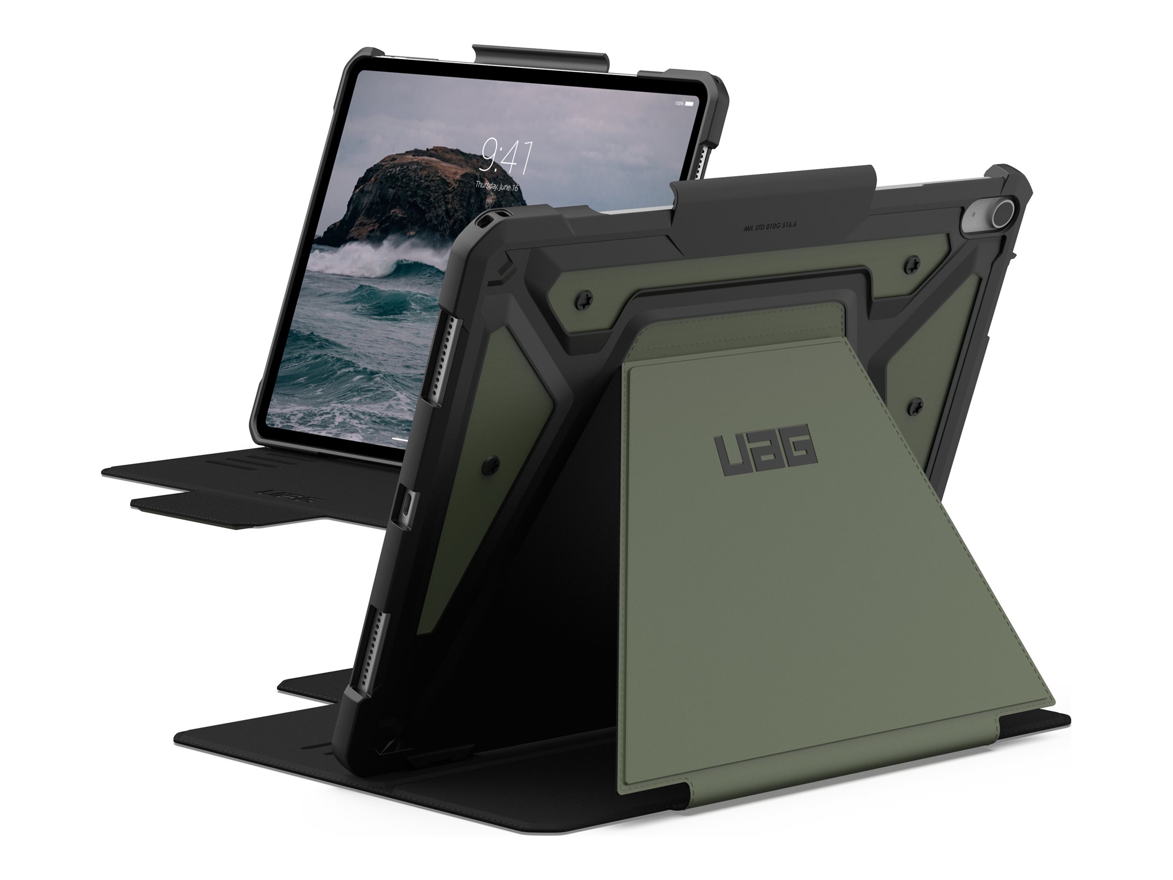 Urban Armor Gear UAG - Flip-Hlle fr Tablet - widerstandsfhig - Polyurethan (PU)