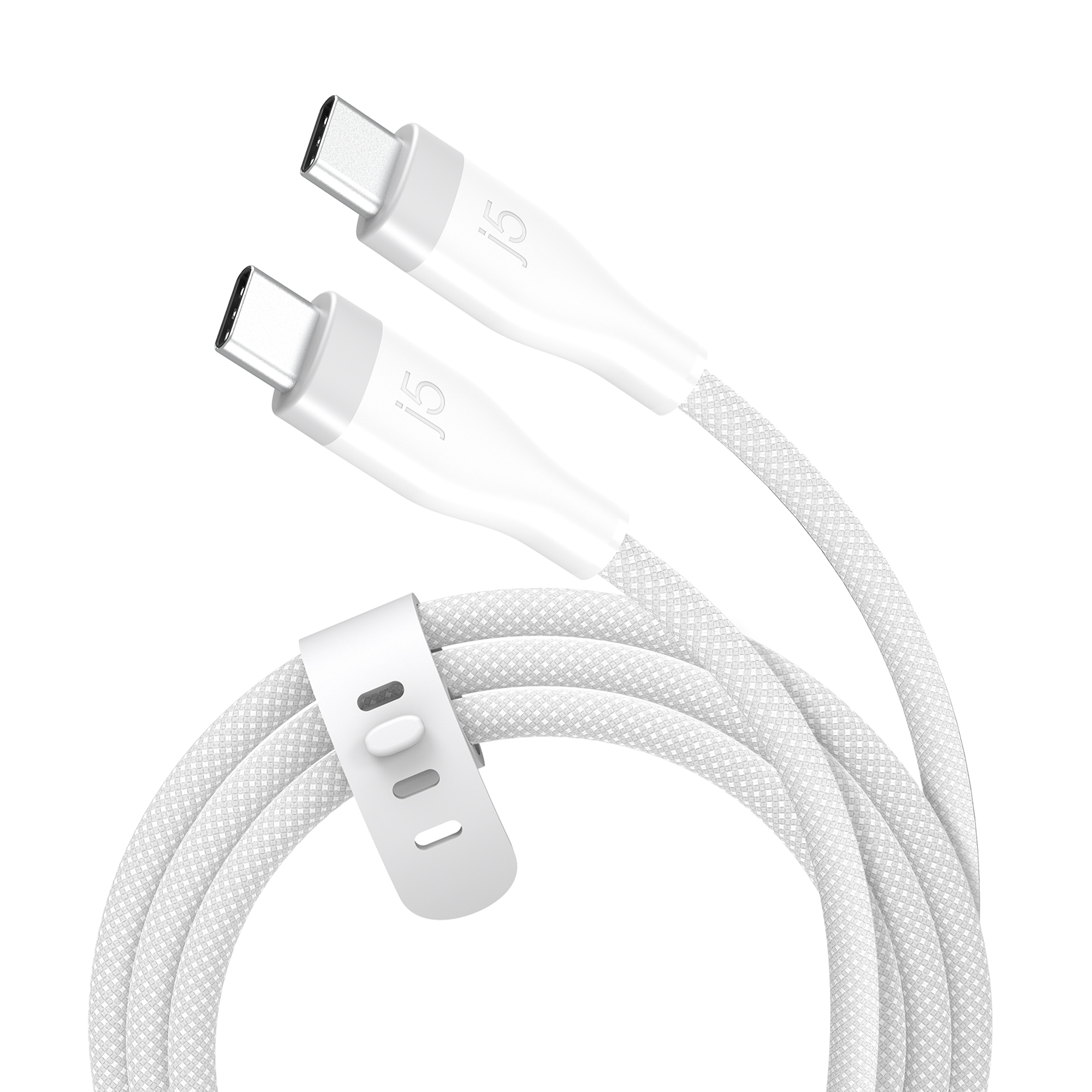 j5create JUCX18L18W USB-C� 60W Ultra Soft Double-Braided Fast Charging Cable