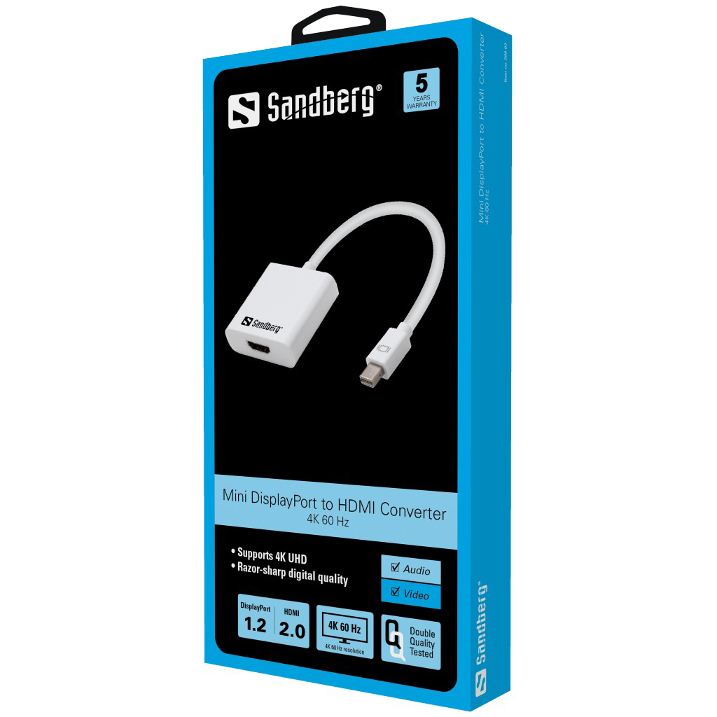 Sandberg Adapter MiniDP1.2>HDMI2.0 4K60