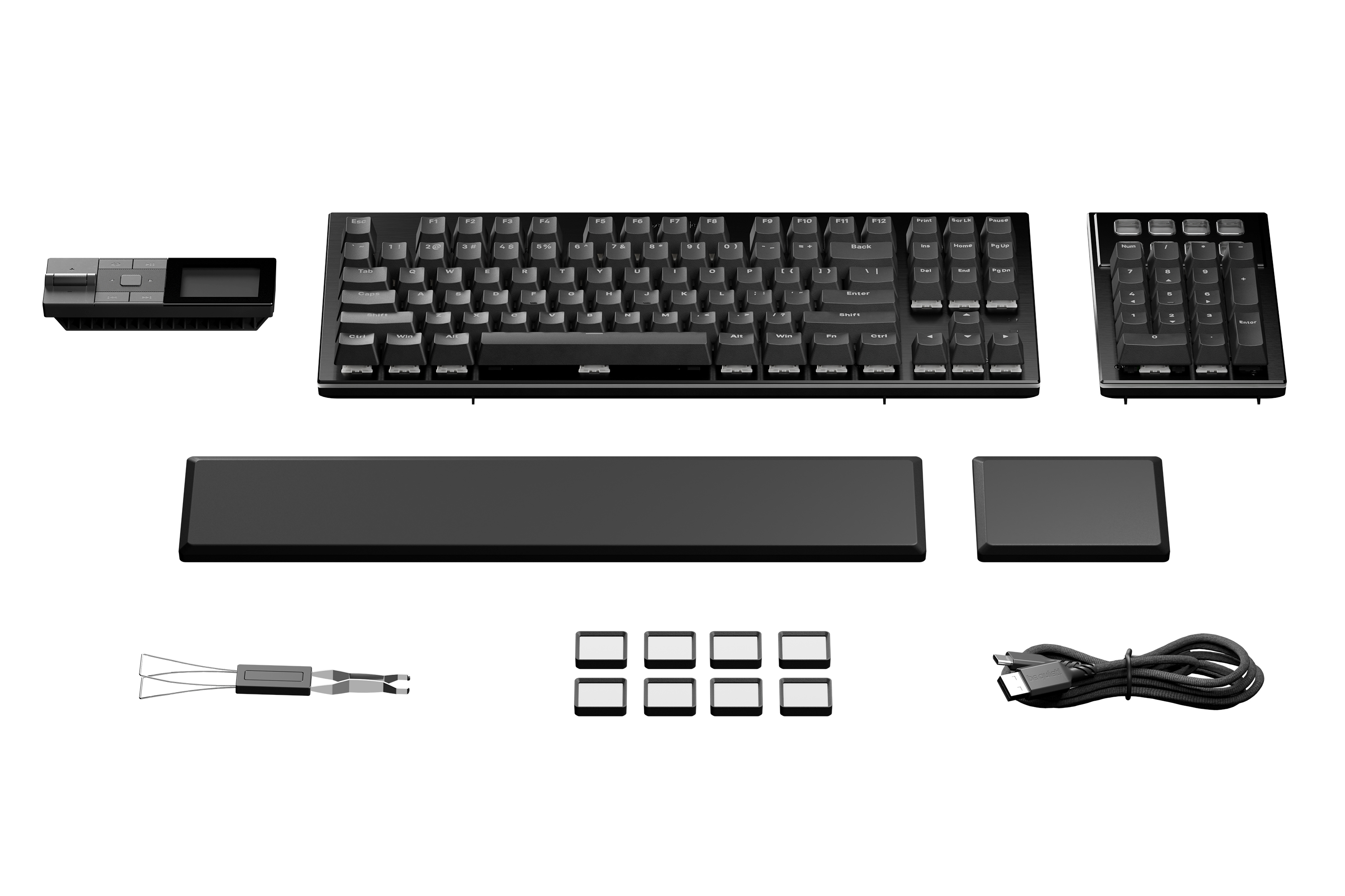 be quiet! Dark Mount Silent Linear DE ISO tastiera Gaming USB QWERTZ Tedesco Nero