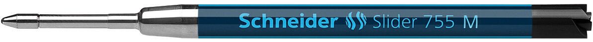 Schneider Schreibger�te Schneider Pen Slider 755 - Schwarz - Medium - Edelstahl - Kugelschreiber - ISO G2 - ISO 12757-2 - 10 St�ck(e)