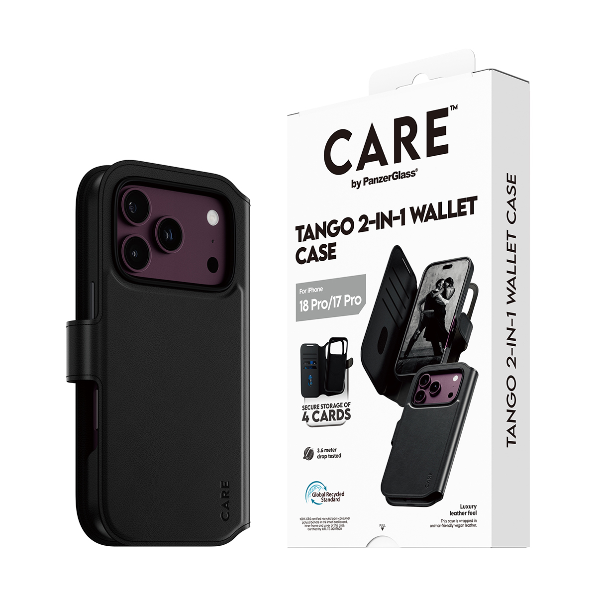 PanzerGlass CARE by PanzerGlass Tango - Flip-H�lle f�r Mobiltelefon