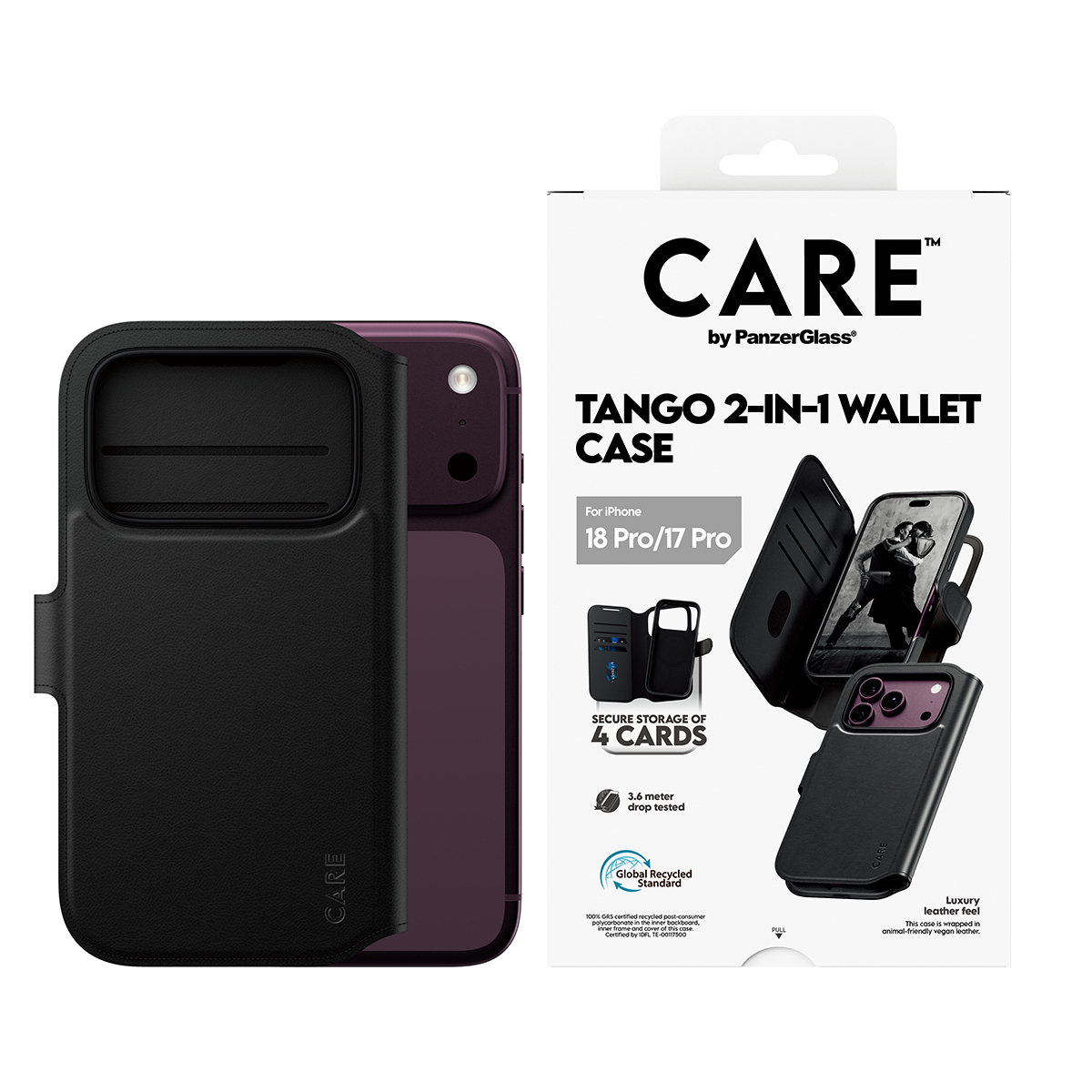 PanzerGlass CARE by PanzerGlass Tango - Flip-H�lle f�r Mobiltelefon