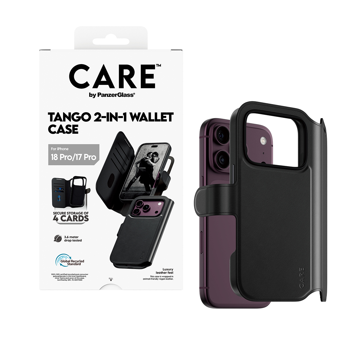 PanzerGlass CARE by PanzerGlass Tango - Flip-H�lle f�r Mobiltelefon