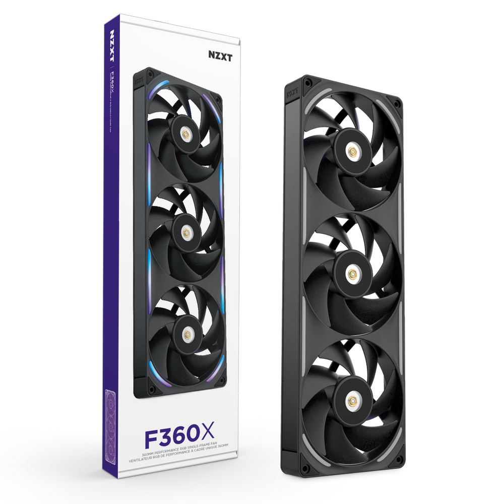 NZXT F360X Boitier PC Ventilateur 12 cm Noir 1 pi�ce(s)