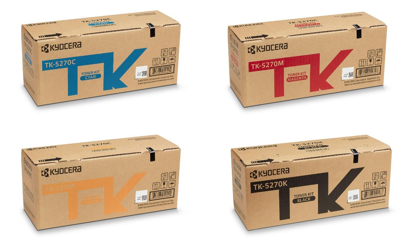 Kyocera Original TK-5270 Toner 4er Set BK/C/M/Y - Original - Tonereinheit