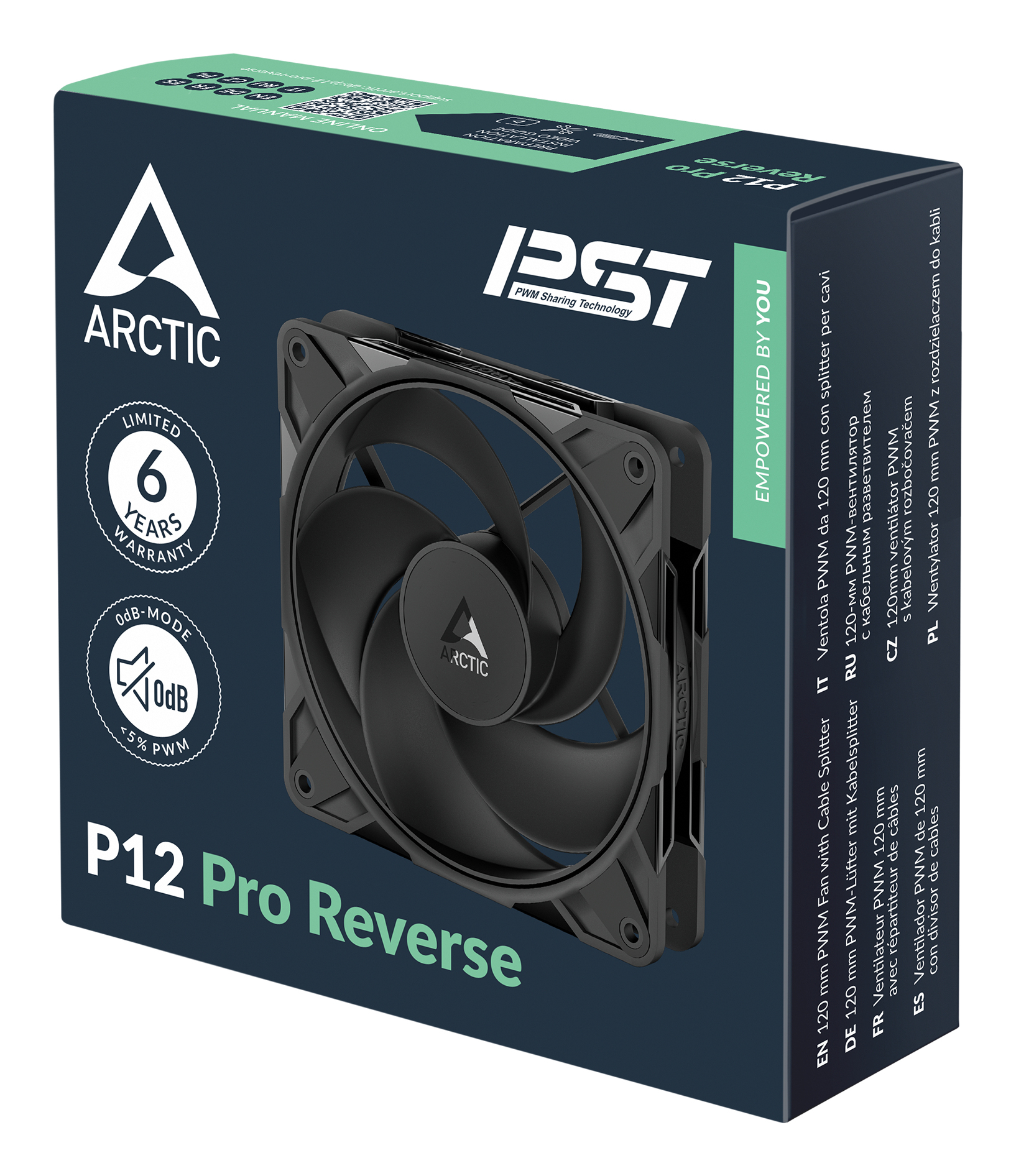 ARCTIC Freezer P12 Pro Reverse - 3 Pack Boitier PC Ventilateur 12 cm Noir 3 pi�ce(s)