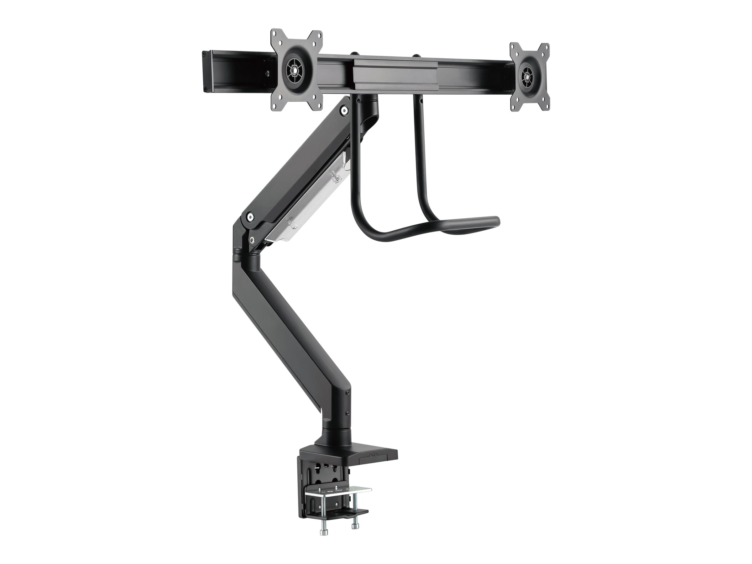 Gembird MA-DA2-04 - Befestigungskit (Tisch-Montagearm) - einstellbarer Arm - f�r 2 LCD-/Plasma-Konsolen - Stahl, Aluminium, Kunststoff - Schwarz - Bildschirmgr��e: 43.2-81.3 cm (17-32)