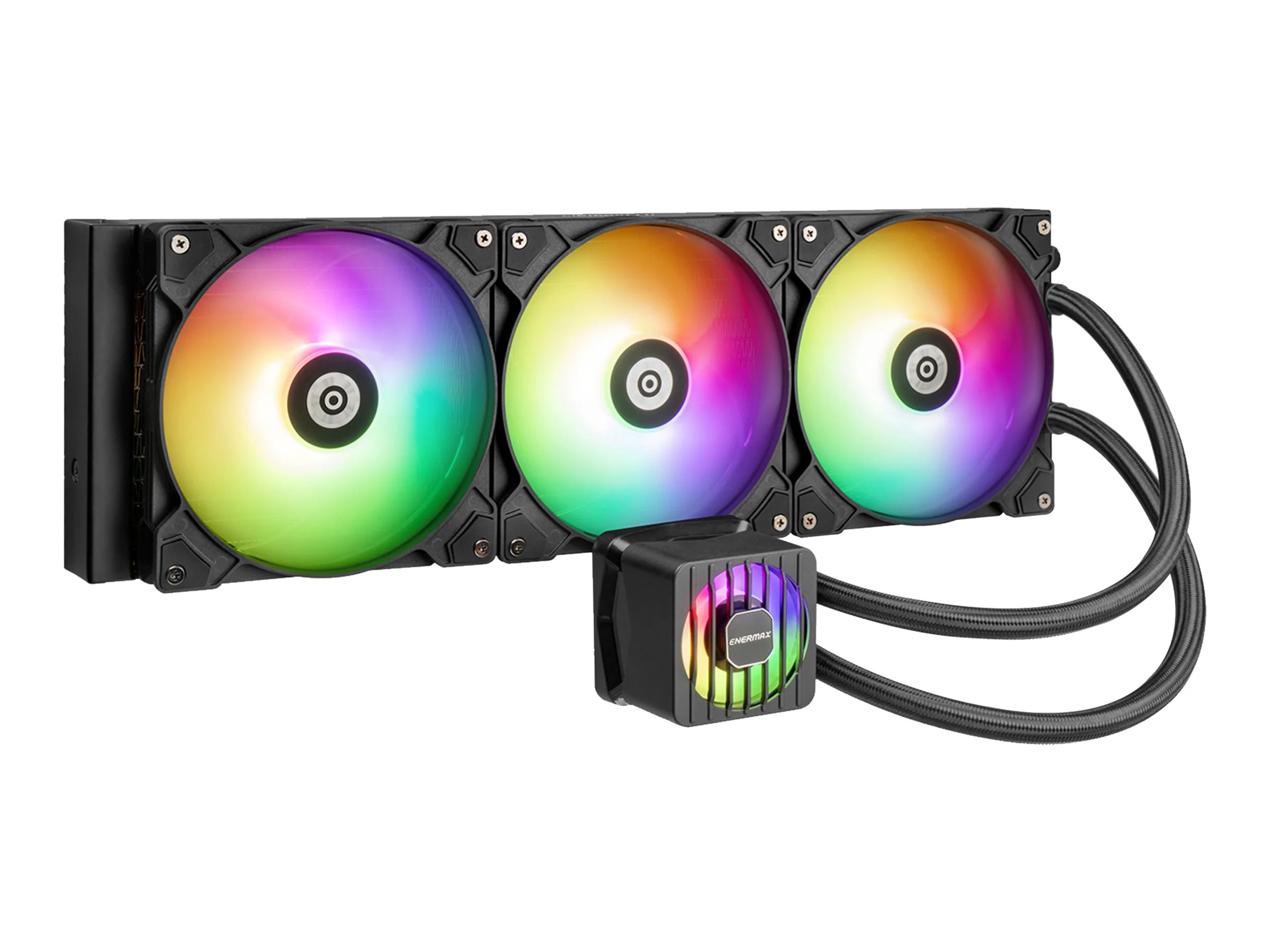 Enermax LIQMAXFLO 420mm CPU AIO Flssigkeitskhler - Xtreme Doppelkammerpumpe- VRM