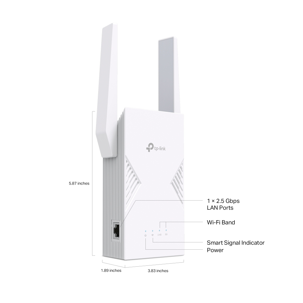 TP-Link BE3600 Ricevitore e trasmettitore di rete Bianco 2500 Mbit/s