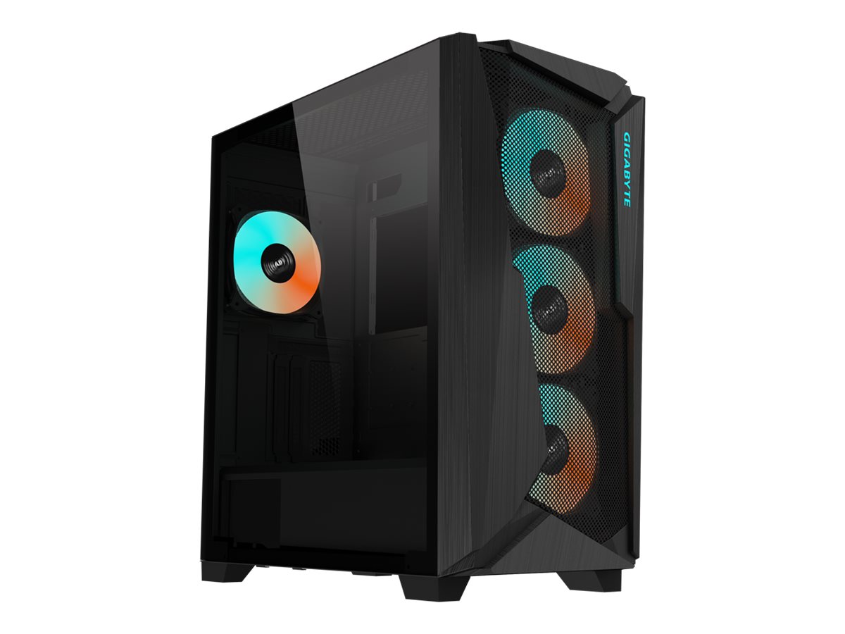 Gigabyte C301 Glass V2 - Mid tower - E-ATX - Seitenteil mit Fenster (geh�rtetes Glas)