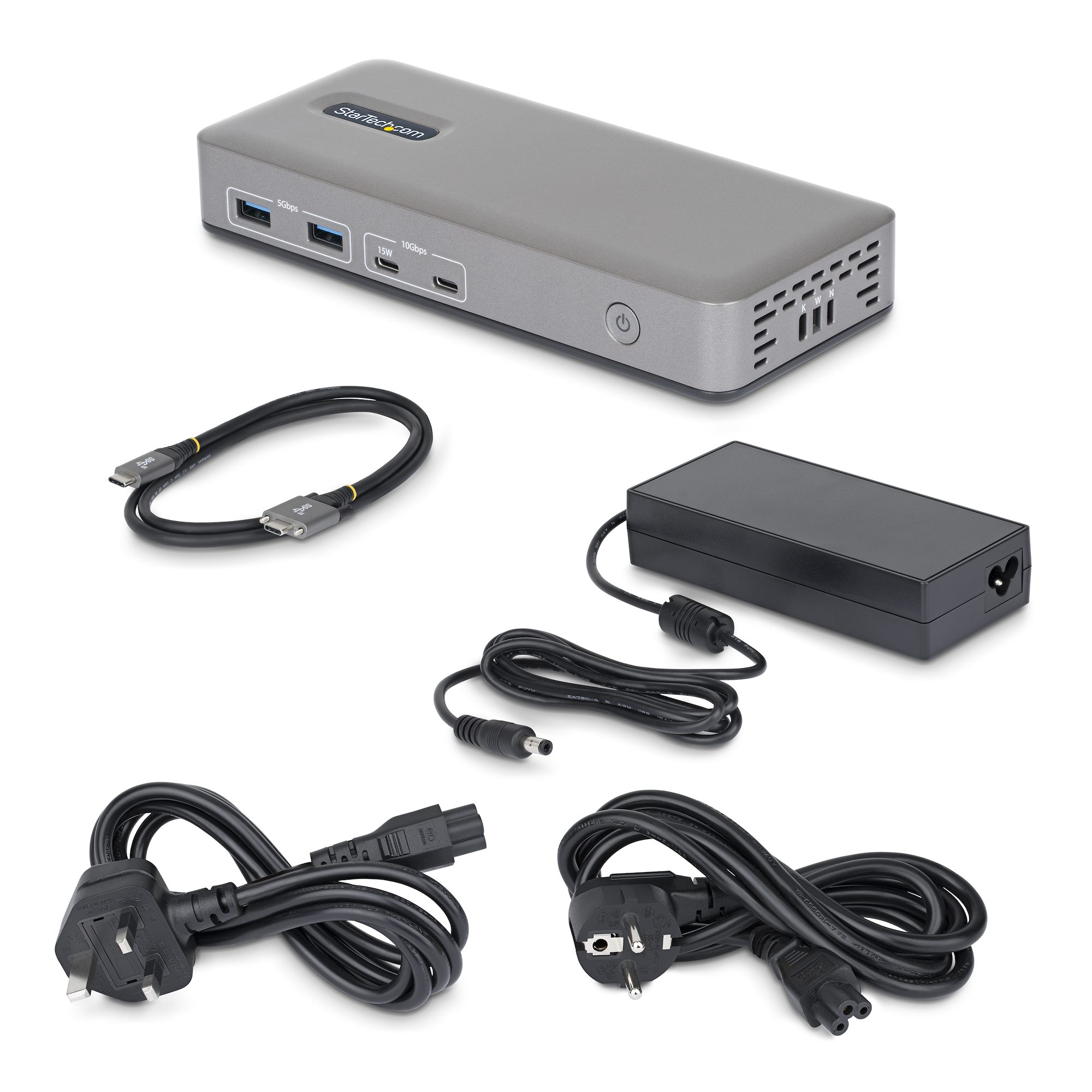StarTech.com Docking Station USB-C Dual Monitor, HDMI 4K 60Hz, Ricarica Laptop 100W, Ethernet 1GbE, Senza Driver, Dock Multi-Monitor per Windows