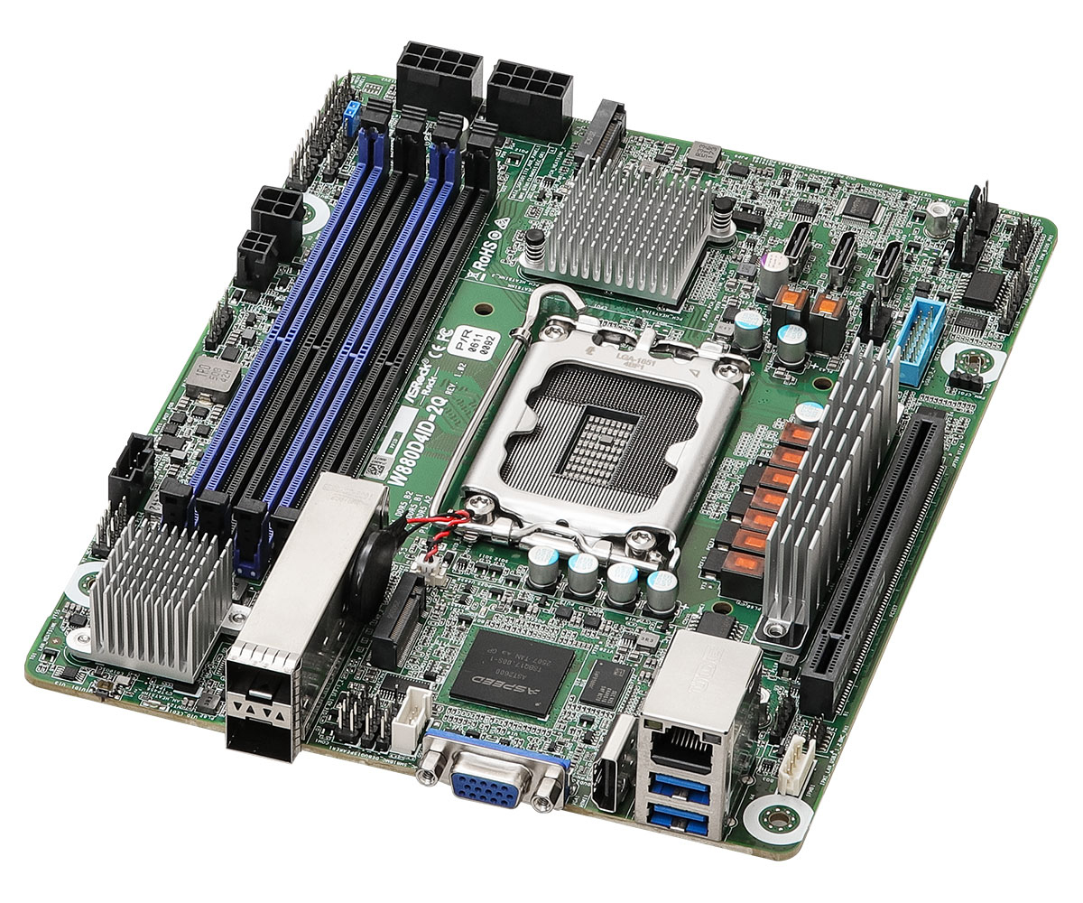 Asrock W880D4ID-2Q carte m�re Intel W880 LGA 1851 (Socket V1) mini ITX