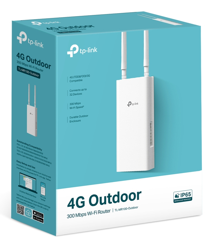 TP-LINK Wireless N 4G LTE Outdoor Router BUILD-IN - Router - WLAN