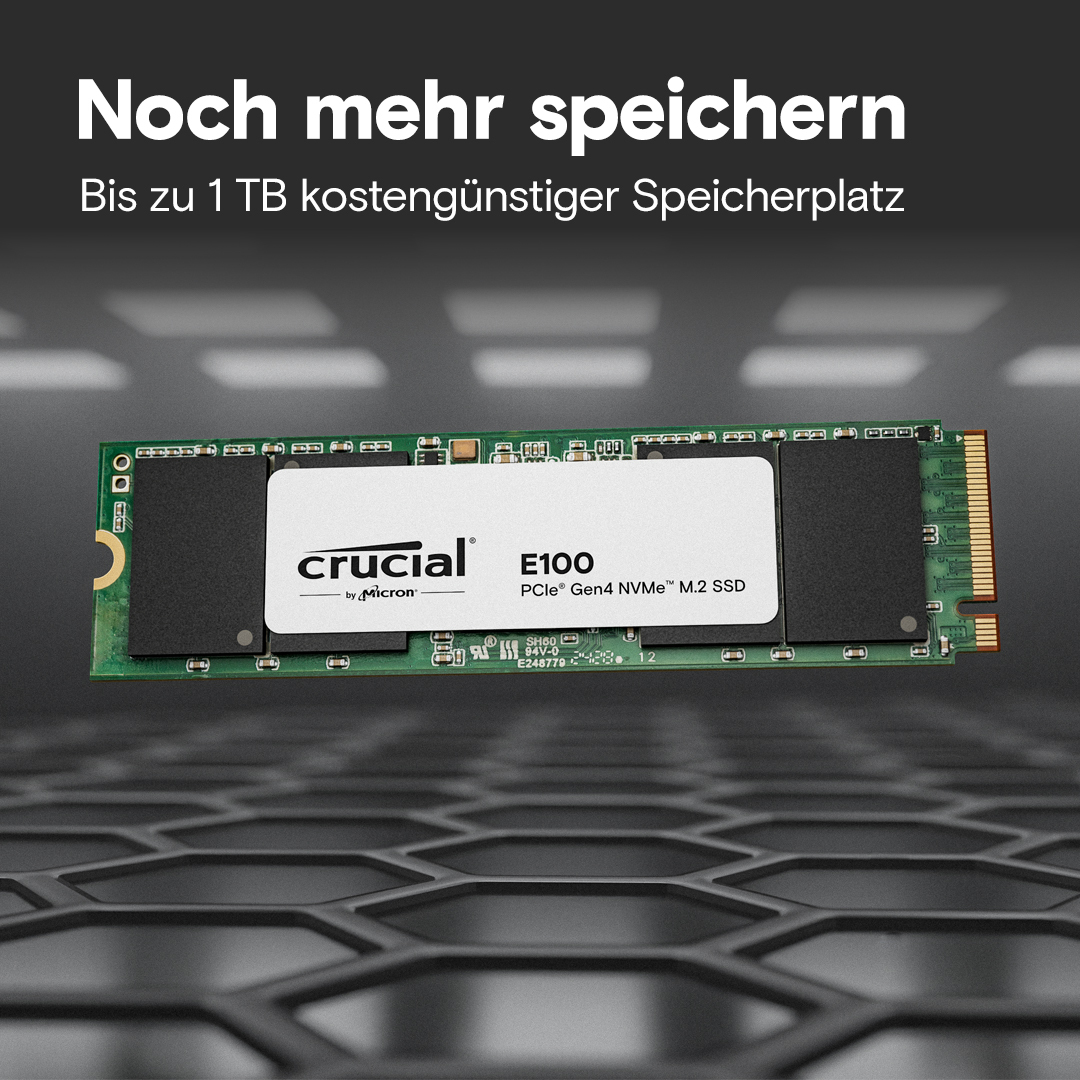 Crucial E100 2 To M.2 PCI Express 4.0 NVMe