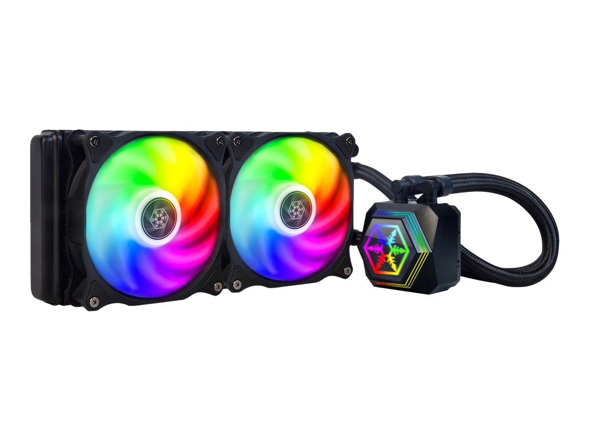 Silverstone PF240-ARGB Processor All-in-one liquid cooler 12 cm Black 1 pc(s)