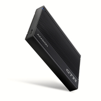AXAGON EE25-GTR USB-C 3.2 Gen 2 - SATA 6G, 2.5 externes Festplattengeh�use, geriffelt - schwarz - HDD-Wechselrahmen - 2,5