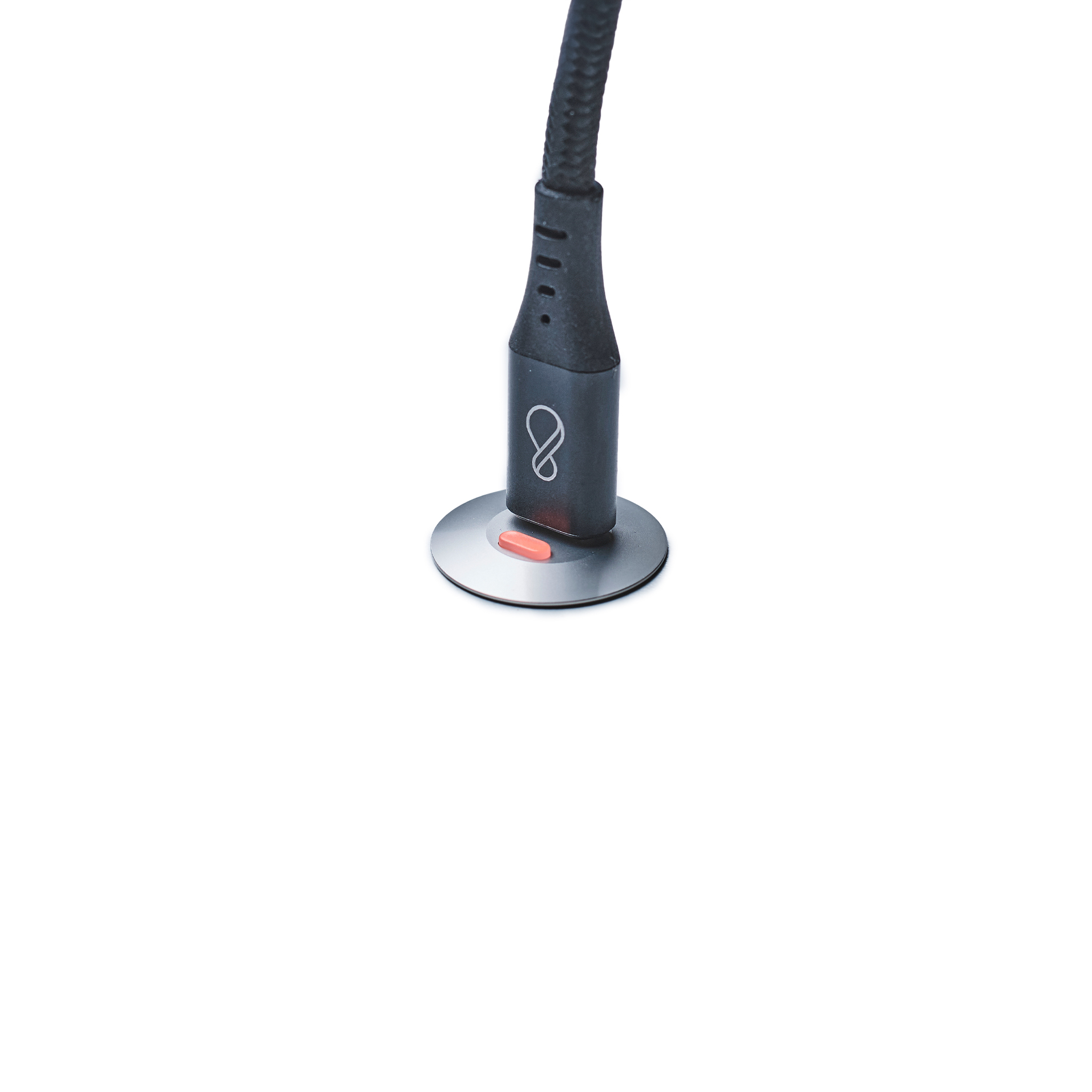 Ochno Socket with RGB Button - USB-C outlet w. locking screw 1m cable in
