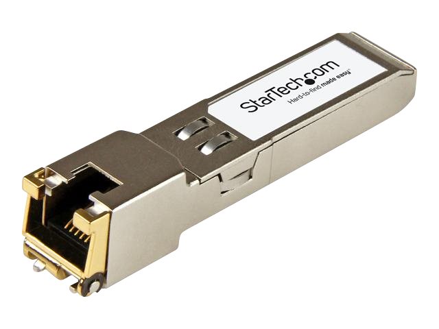 StarTech.com PLUS-T-ST Transceiver Modul (SFP+ Module, 100/1000/10000Base-TX Palo Alto Networks kompatibel, Kupfer, RJ-45 Kupfer mit DDM)