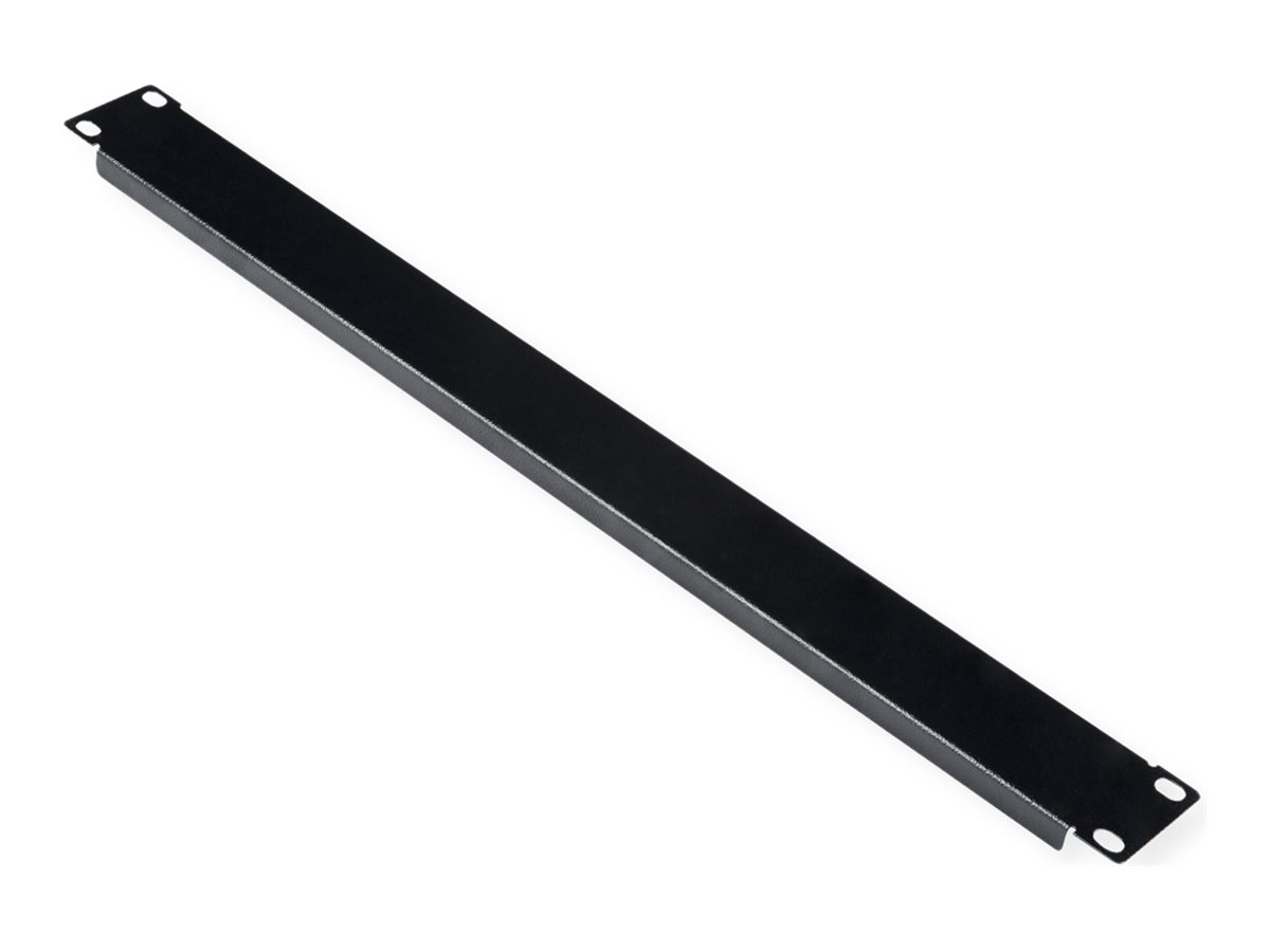 ROLINE Blindabdeckung - Jet Black, RAL 9005 - 1U - 48.3 cm (19)