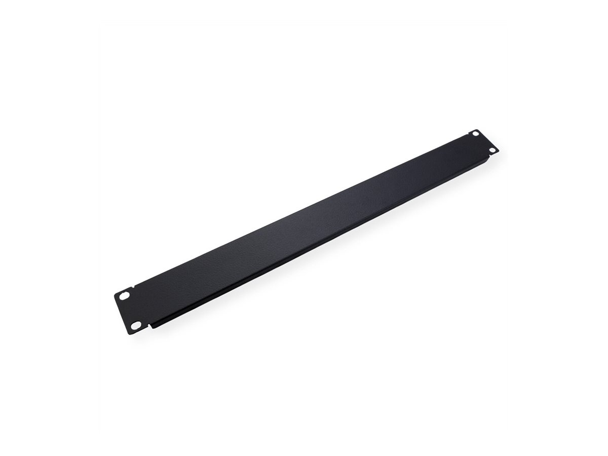 ROLINE Blindabdeckung - Jet Black, RAL 9005 - 1U - 48.3 cm (19)