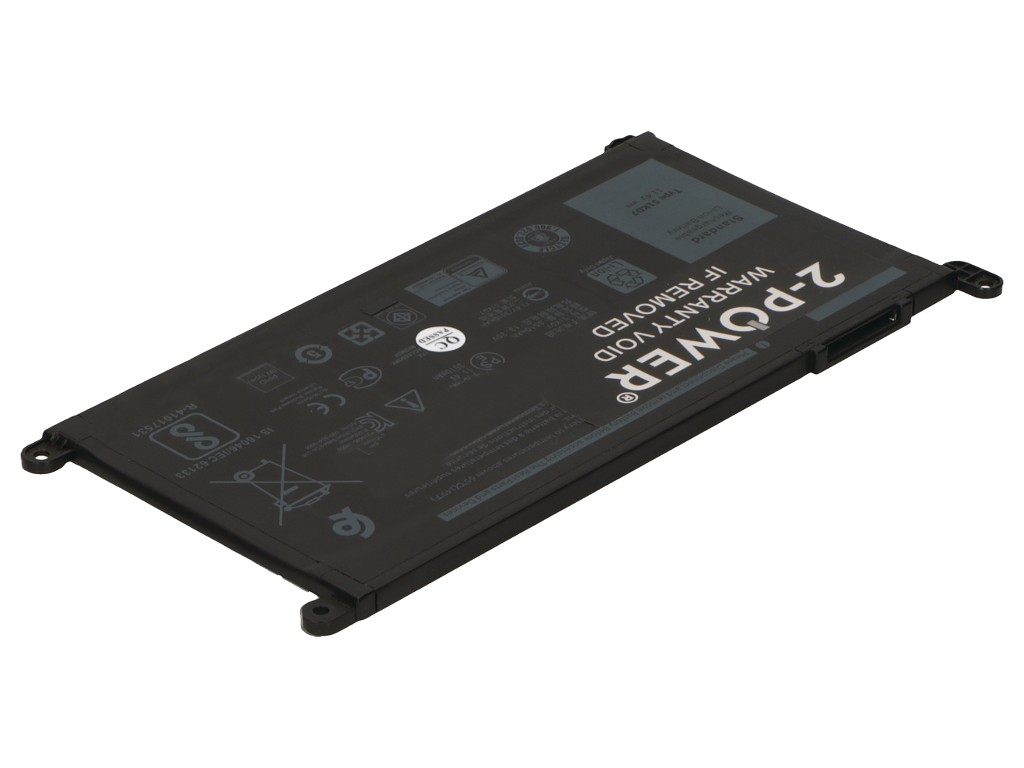 2-Power 11.4v, 3 cell, 42Wh Laptop Battery - replaces FY8XM