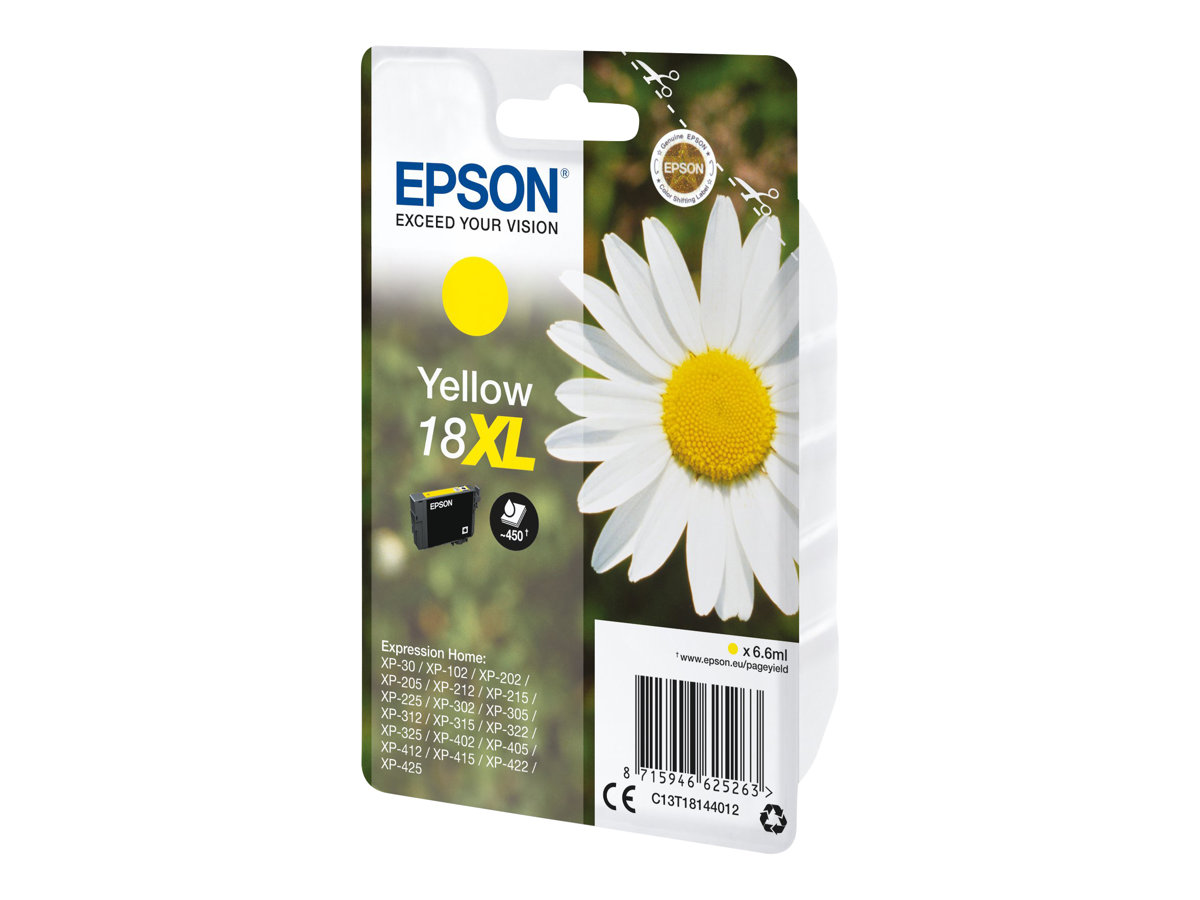 Epson 18XL - 6.6 ml - XL - Gelb - Original - Tintenpatrone