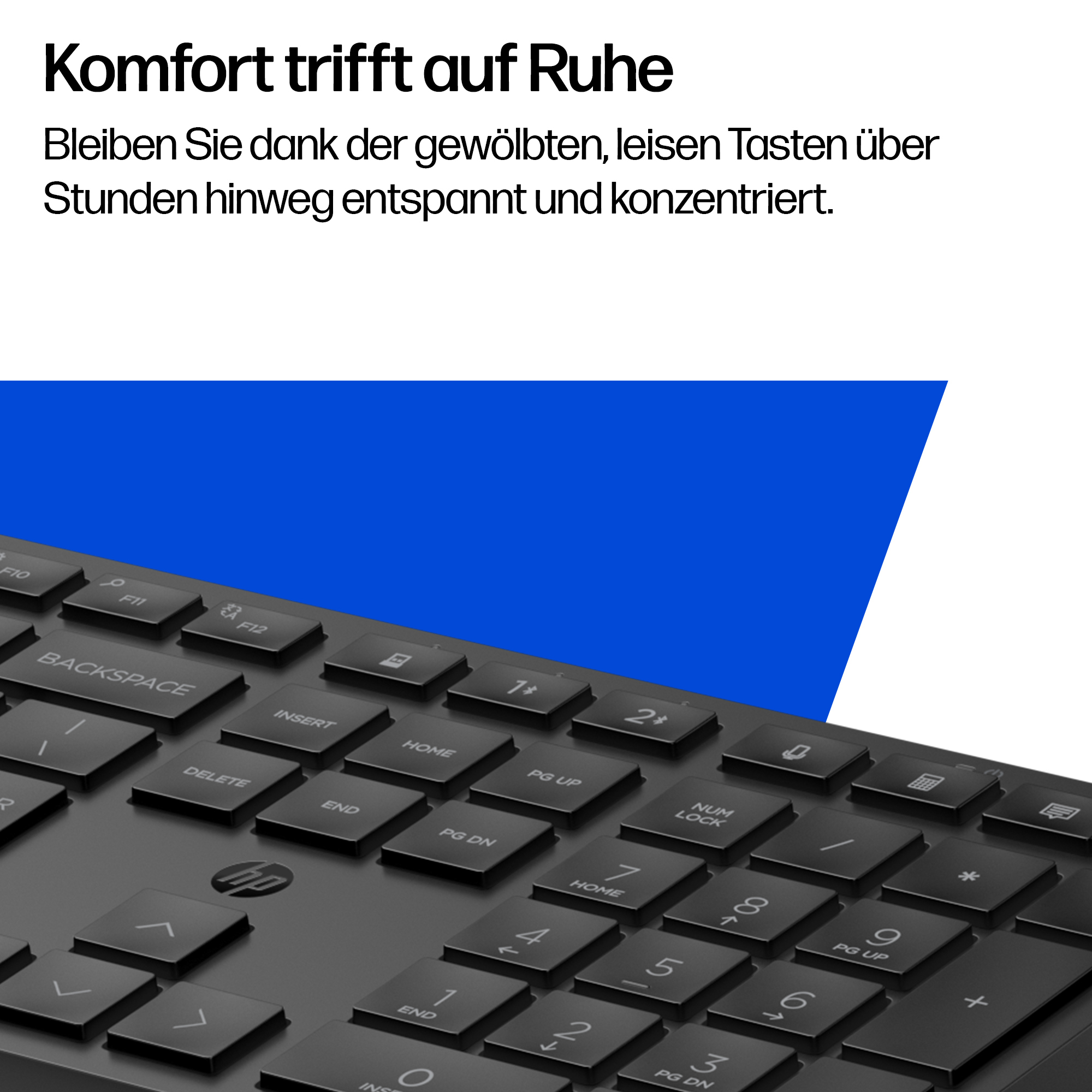 HP 495k - Tastatur - Dual-Modus, 3-Zonen-Layout