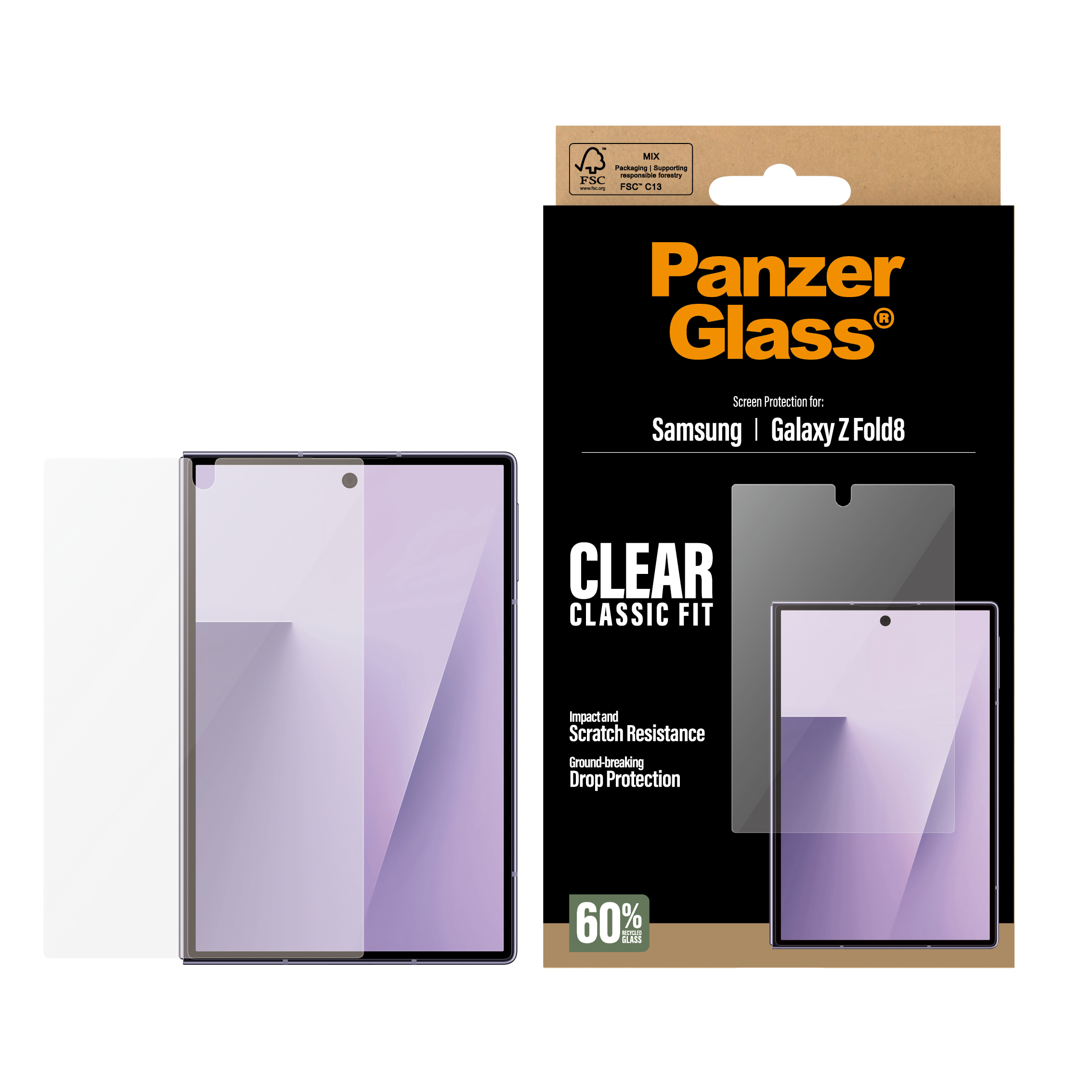 PanzerGlass � Sub Screen Protector Samsung Galaxy Z Fold8 | Classic Fit Protector de pantalla 1 pieza(s)