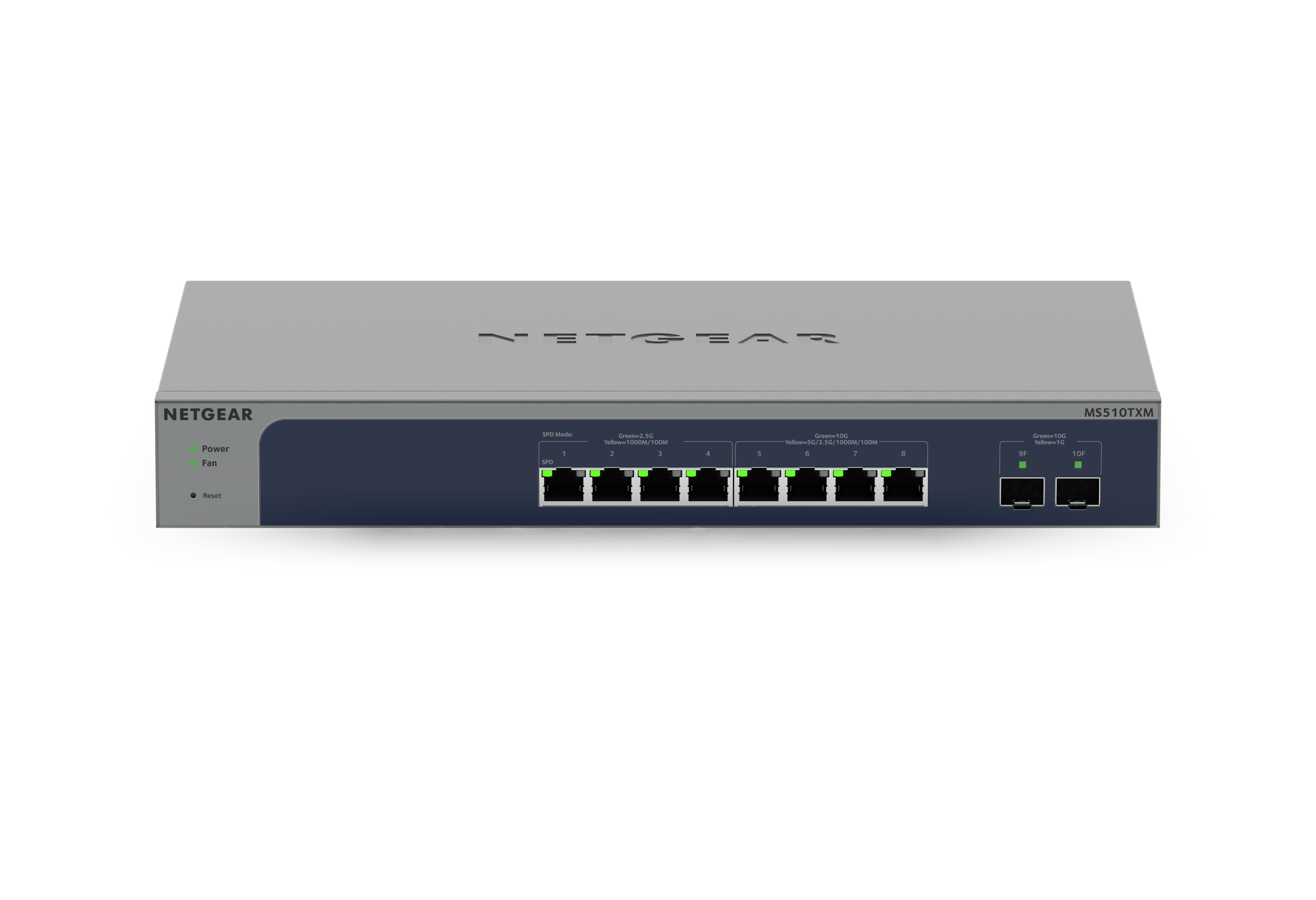 Netgear Smart MS510TXM - Switch - L3 Lite - Smart - 4 x 100/1000/2.5G + 4 x 1/2.5/5/10GBase-T + 2 x 10 Gigabit SFP+ (Uplink)