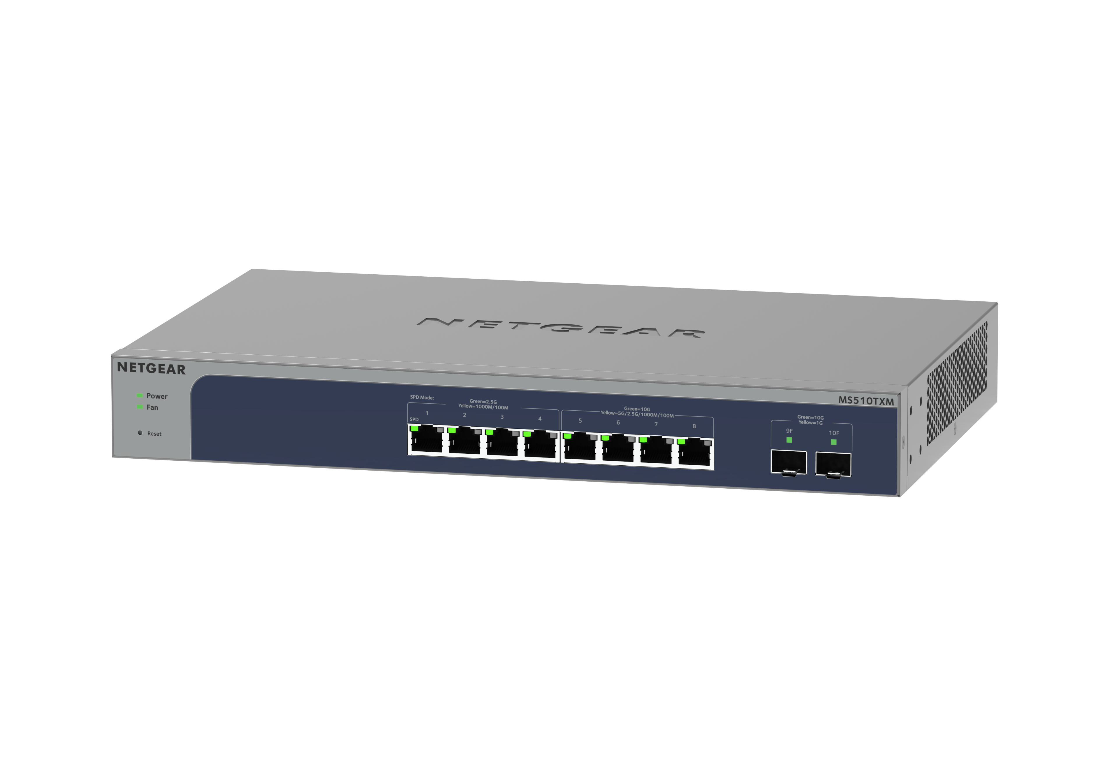Netgear Smart MS510TXM - Switch - L3 Lite - Smart - 4 x 100/1000/2.5G + 4 x 1/2.5/5/10GBase-T + 2 x 10 Gigabit SFP+ (Uplink)