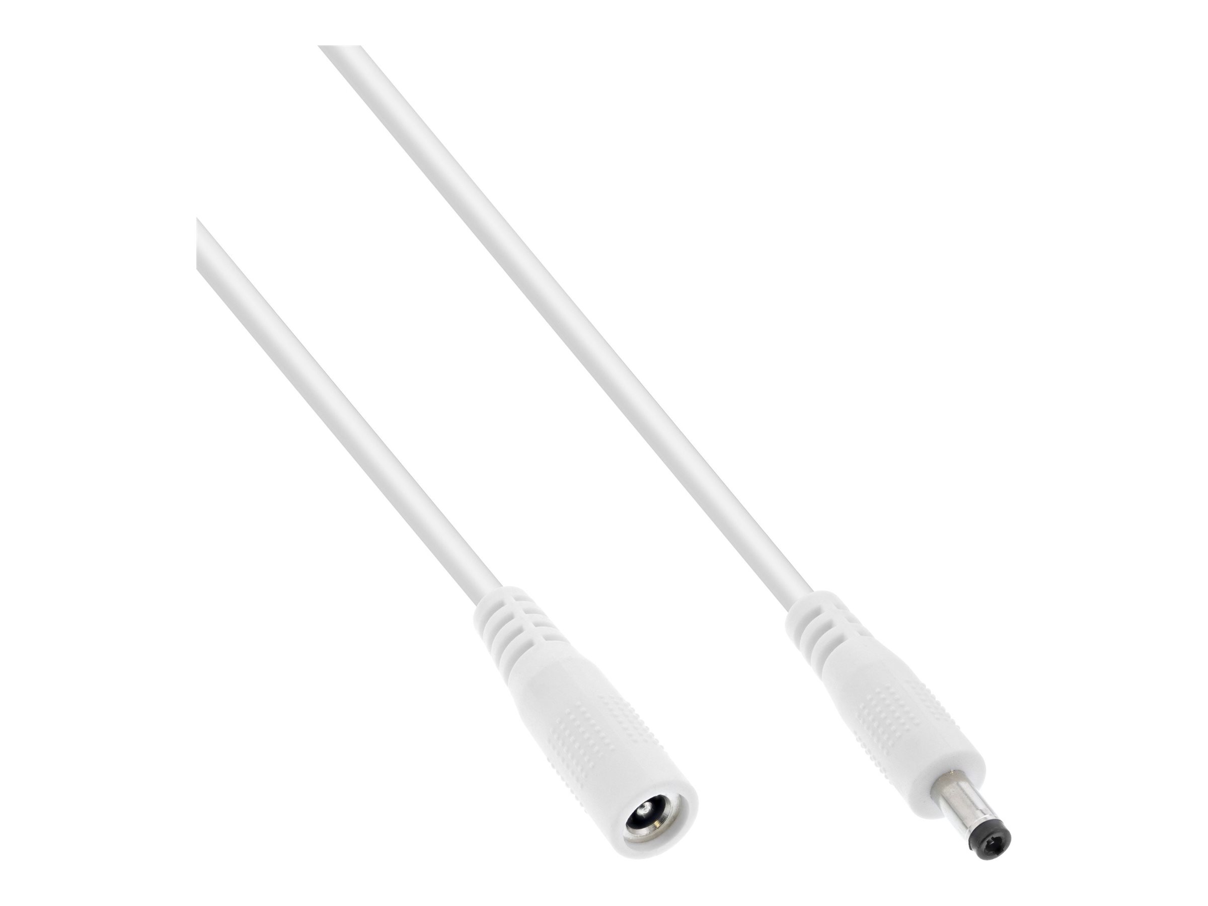 InLine Cavo di prolunga DC, maschio/femmina 4,0x1,7mm, AWG24, bianco, 1m