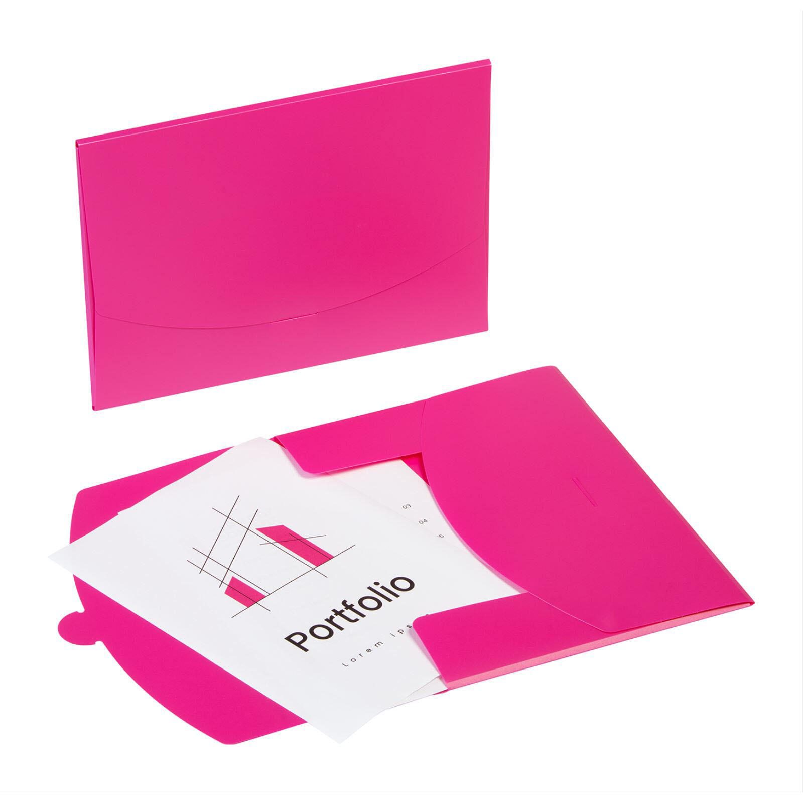 Pagna Dokumententaschen Wallet DIN A4 pink glatt 0.43 mm