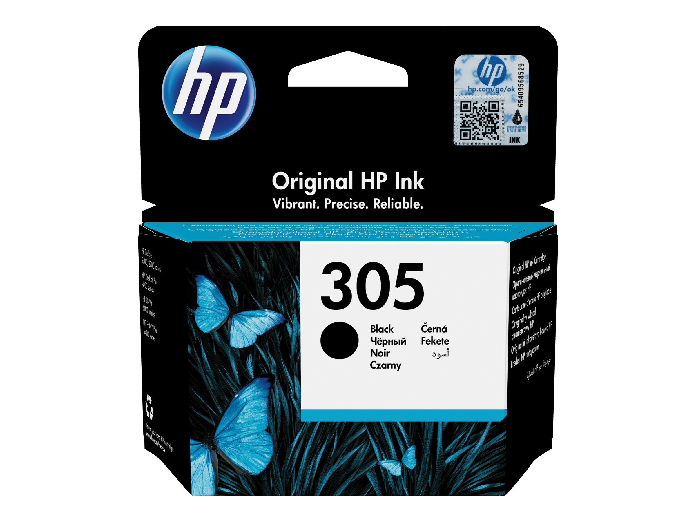 HP Cartucho de tinta Original 305 negro