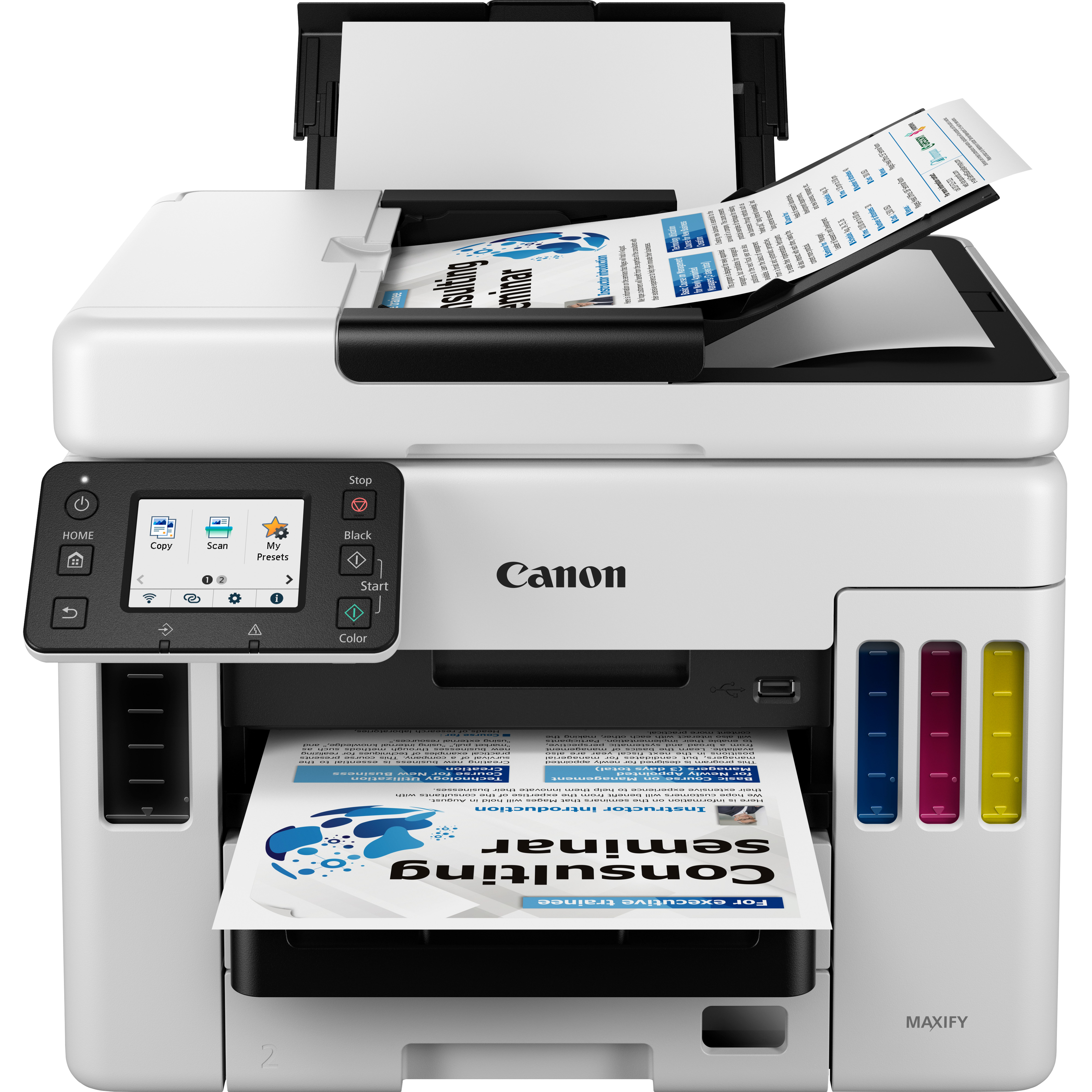 Imprimante photo jet d'encre couleur 3-en1 sans fil Canon PIXMA