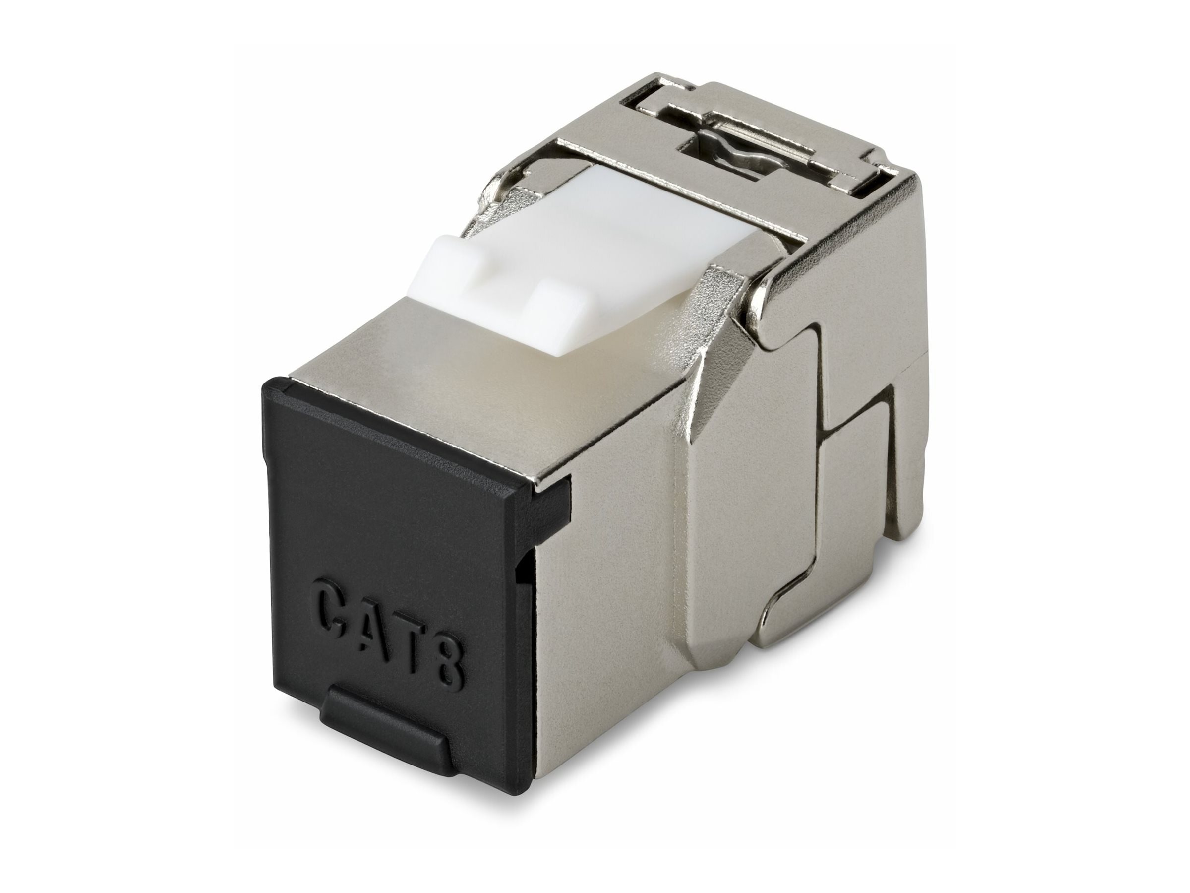 StarTech.com Cat8 Keystone Jack, 6-Pack RJ45 Ethernet Keystone Jacks, STP Cat8 Wall Jack, 180-Degree Toolless