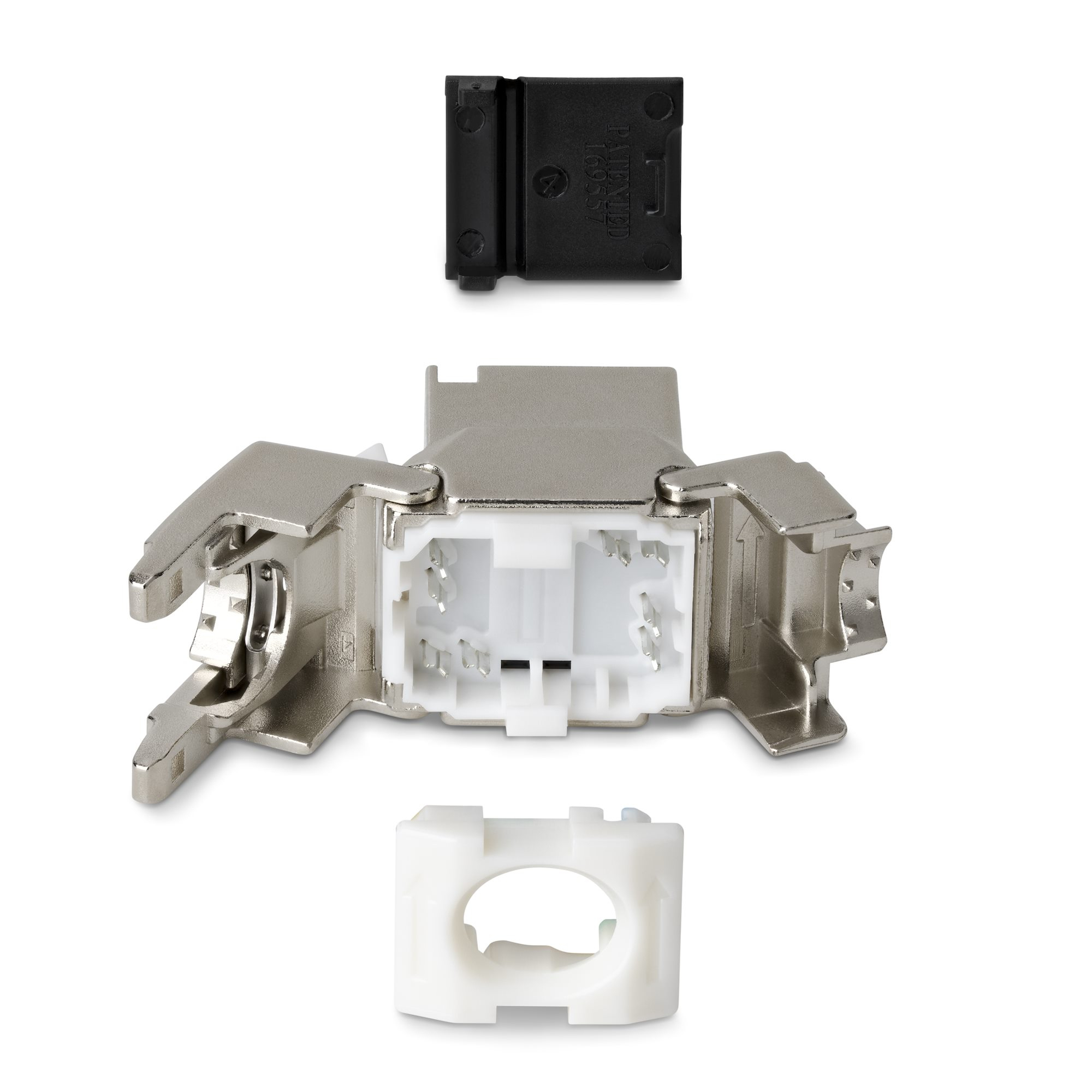 StarTech.com Cat8 Keystone Jack, 6-Pack RJ45 Ethernet Keystone Jacks, STP Cat8 Wall Jack, 180-Degree Toolless