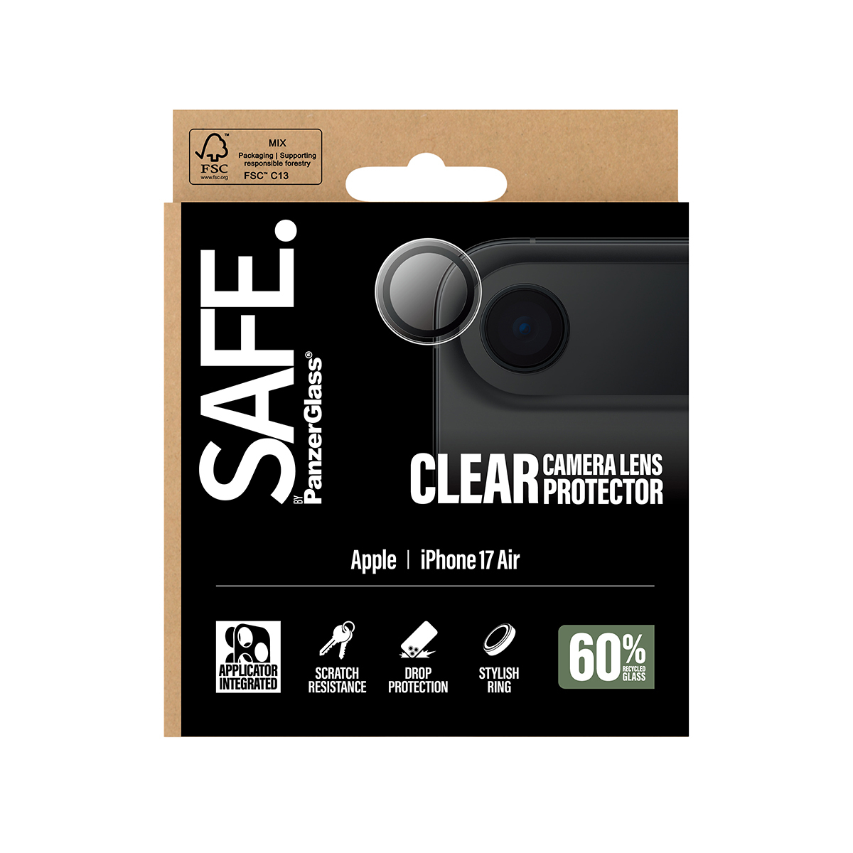 PanzerGlass SAFE. Camera Lens Protector transparent iPhone 17 Air